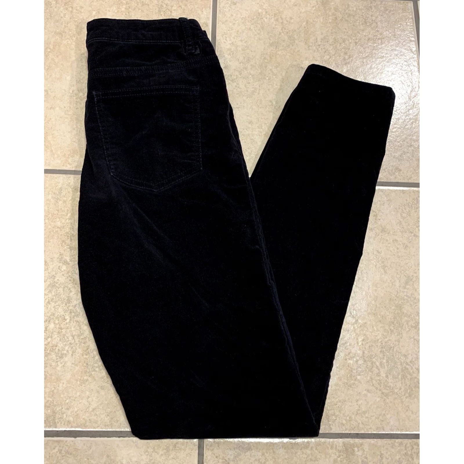 Velvet Buffalo Buffalo Jeans Womens 4/27 Black Mid Rise Velvet Skinny Pants 27x29 XS? Size 27" / US 4 / IT 40 - 2 Thumbnail