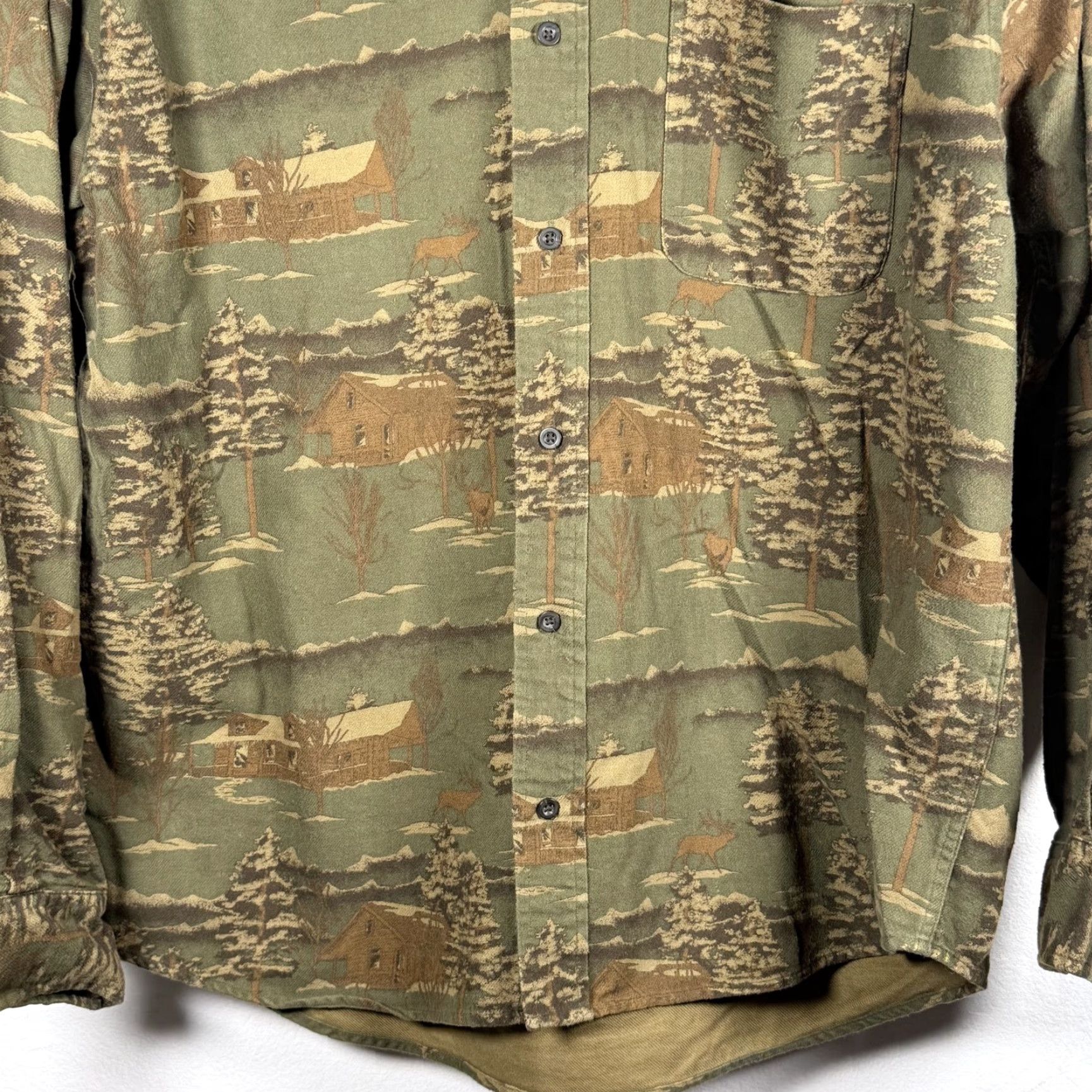 Eddie Bauer Vintage Eddie Bauer Shirt Button-Up Green Long Sleeve Size Large Mens Size US L / EU 52-54 / 3 - 5 Thumbnail