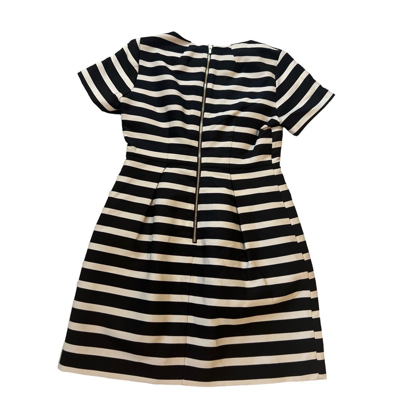 H&M HM Striped Dress Black And Ivory Size 8 Size M / US 6-8 / IT 42-44 - 3 Thumbnail