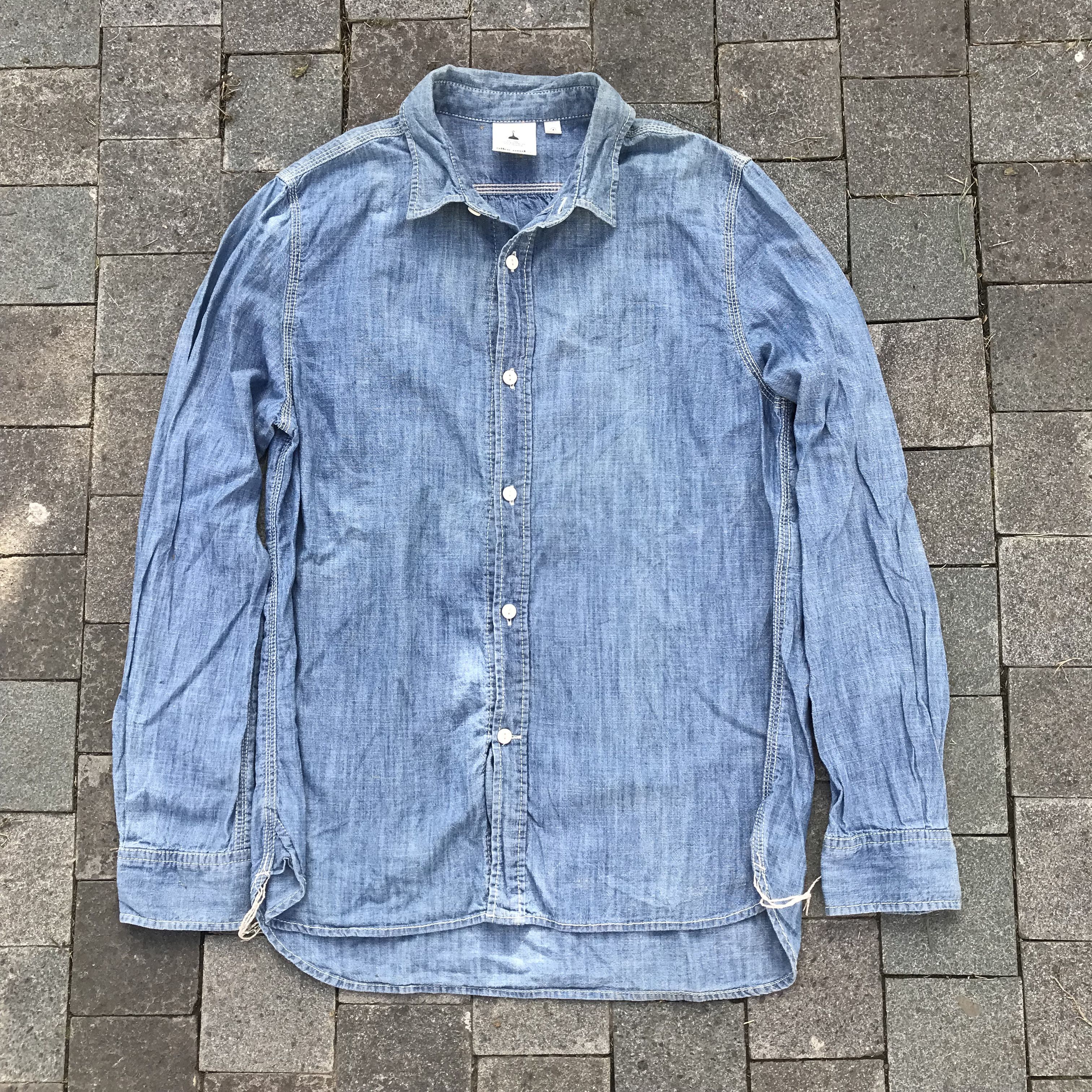 Designer × Japanese Brand Niko and.. Japan Finest Chambray Blue Jeans Long Sleeves Size US M / EU 48-50 / 2 - 8 Thumbnail