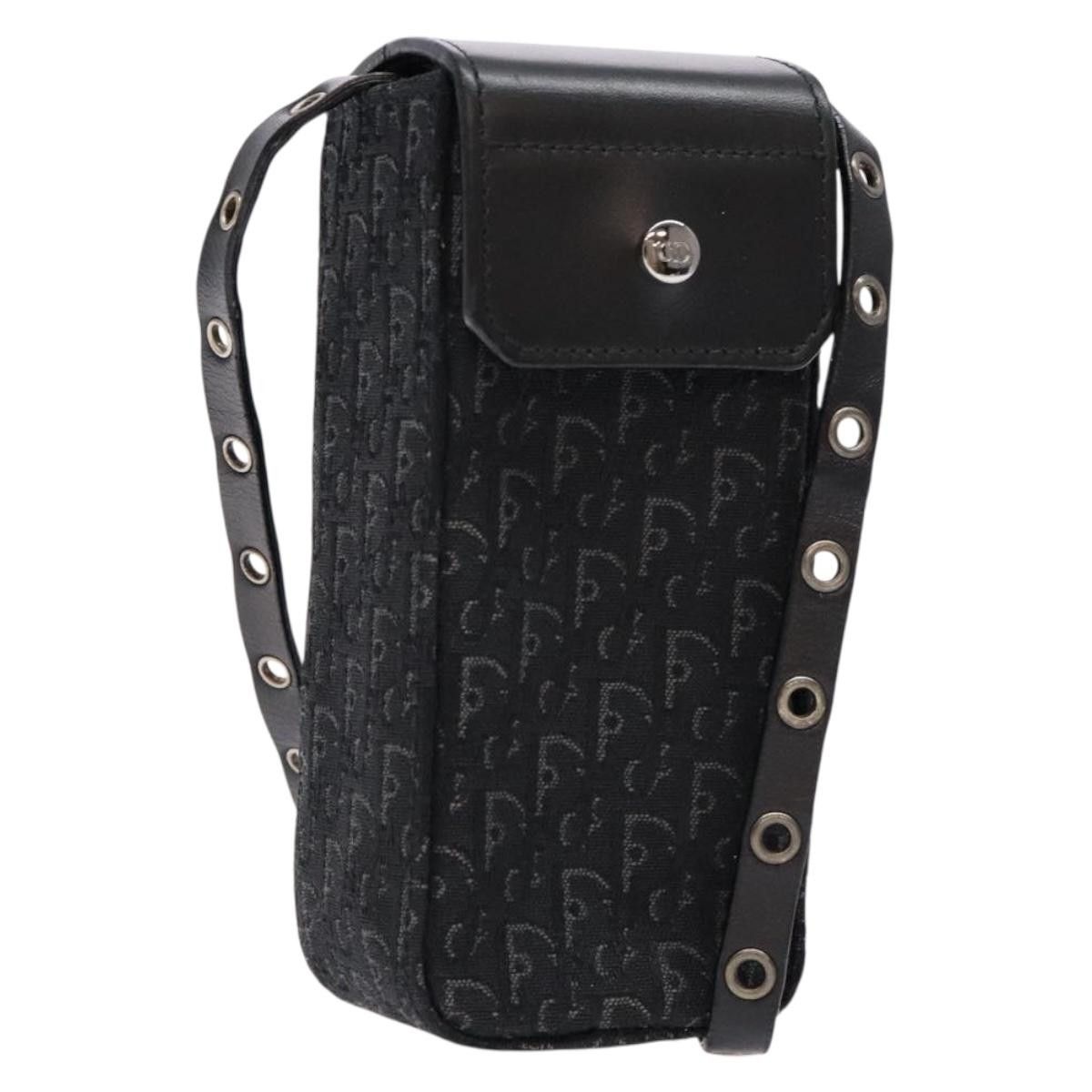 Dior DIOR Trotter Canvas Shoulder Bag Black Silver Size ONE SIZE - 1 Thumbnail