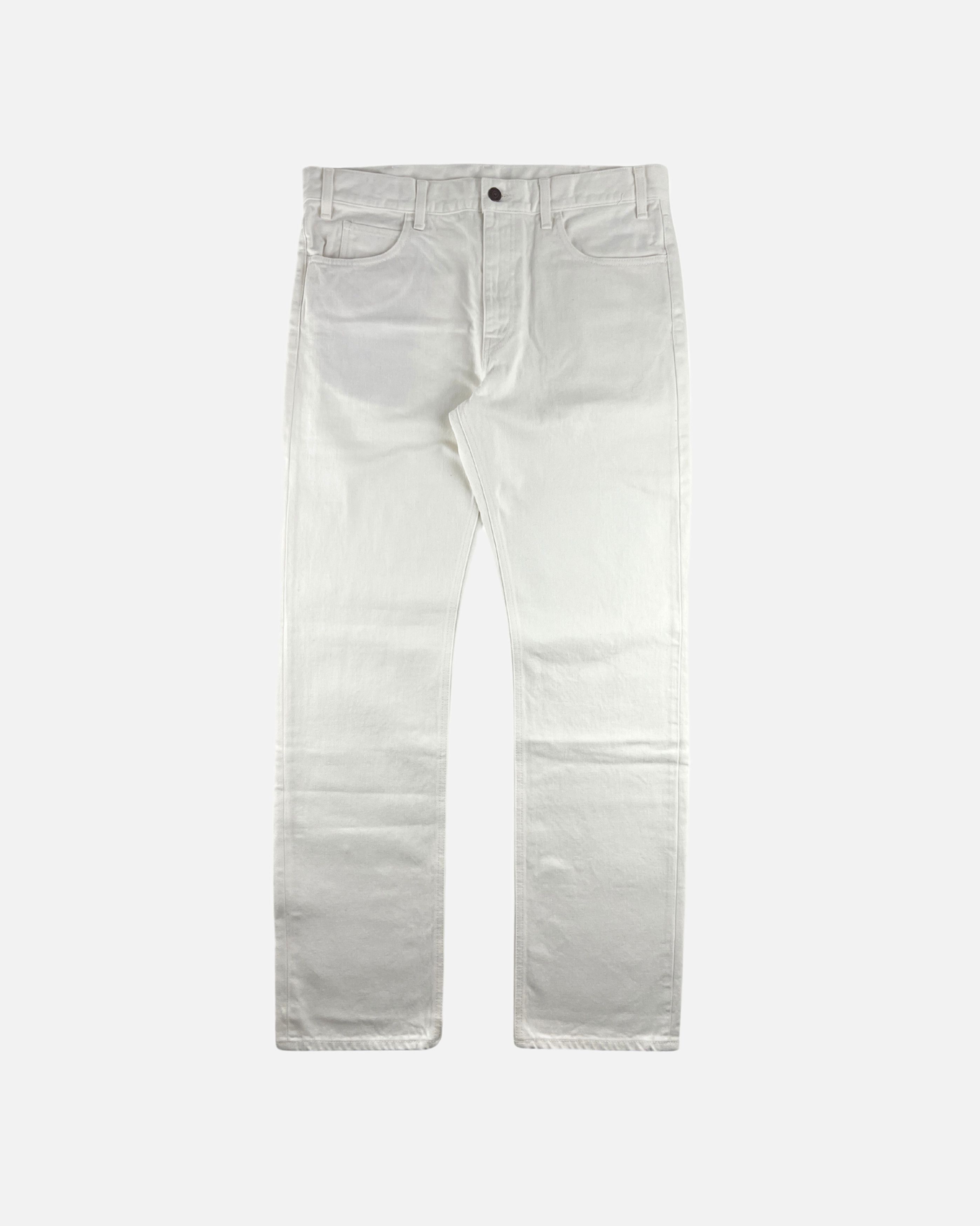 image of Celine White Mid Waist Jeans, Men's (Size 33)