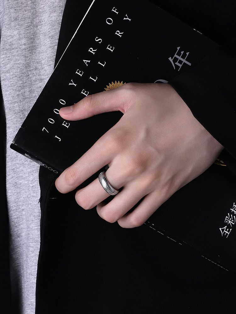Jewelry Future Jewelry Rings Open Size Chrome Ring (Size 7-13) Size ONE SIZE - 3 Thumbnail