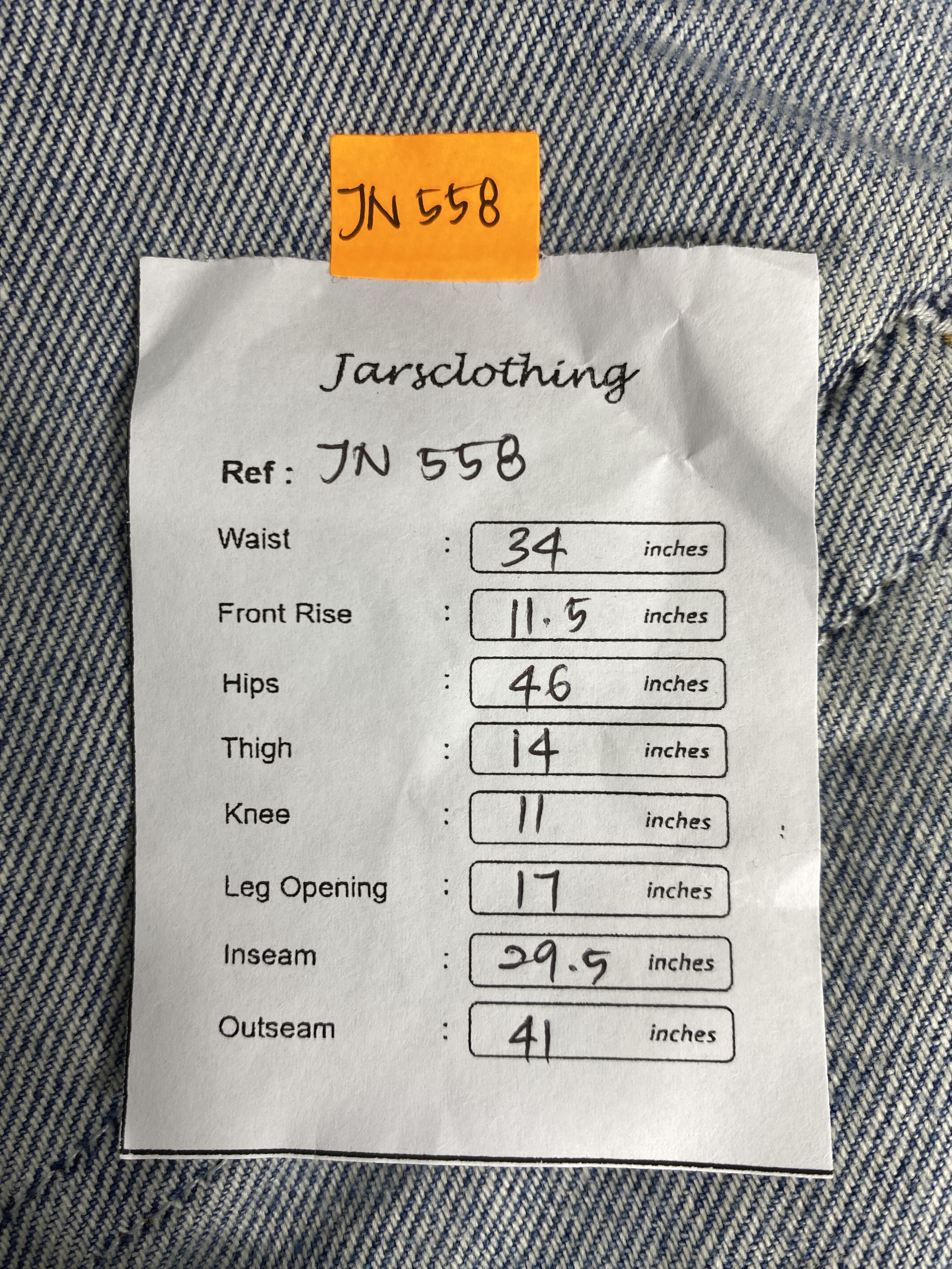 Levi's Vintage Levi's 560 Comfort Fit Dirty Denim 34 x 29.5 -JN558 Size US 34 / EU 50 - 9 Thumbnail