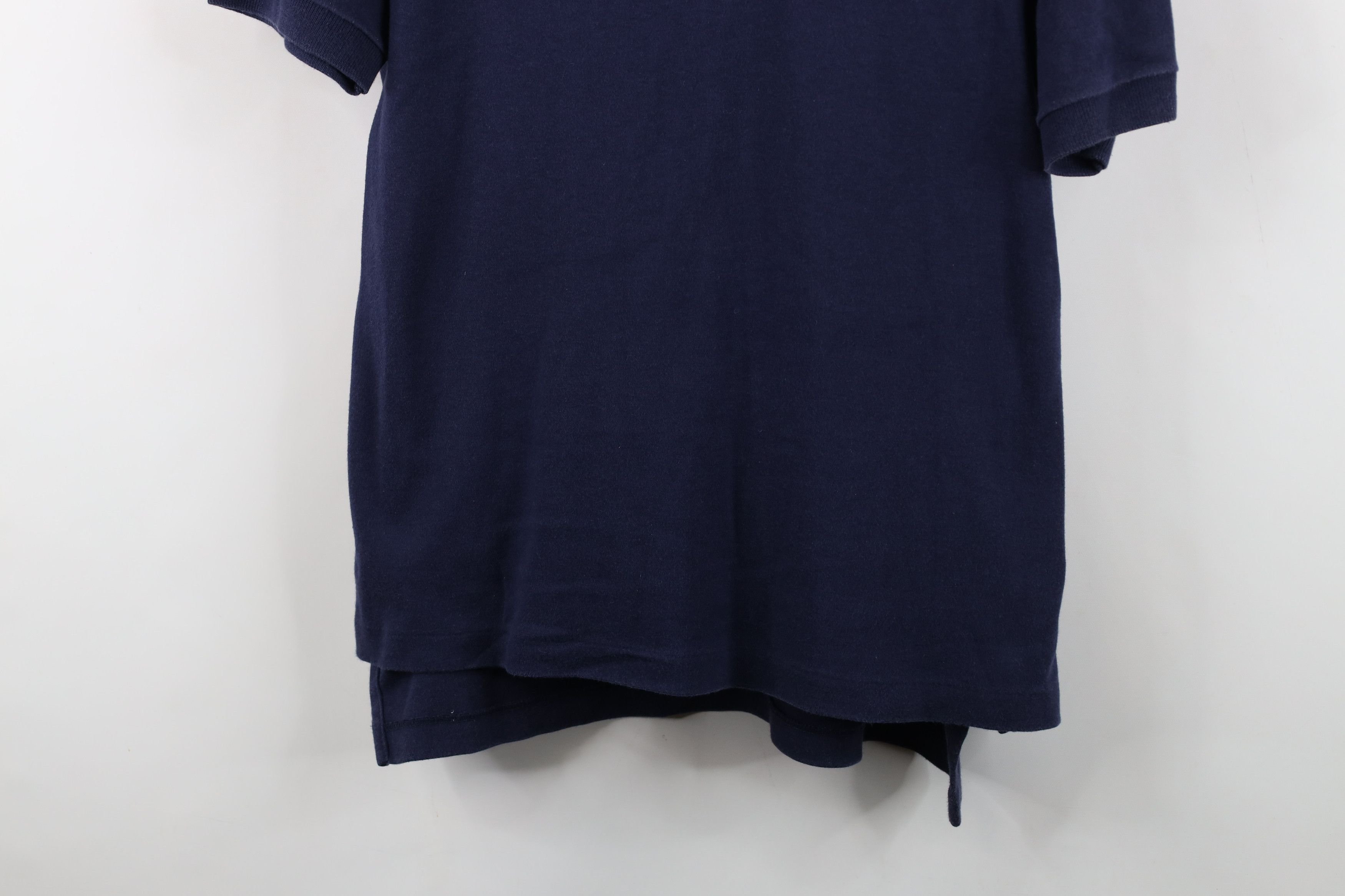 Vintage Vintage 80s 90s Detroit Tigers Baseball Polo Shirt Blue USA Size US L / EU 52-54 / 3 - 3 Thumbnail