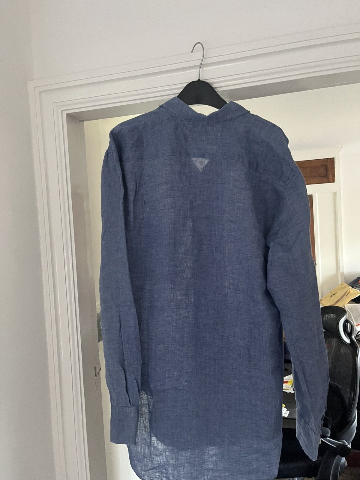 Loro Piana Loro Piana blue linen shirt size medium Size US M / EU 48-50 / 2 - 7 Thumbnail