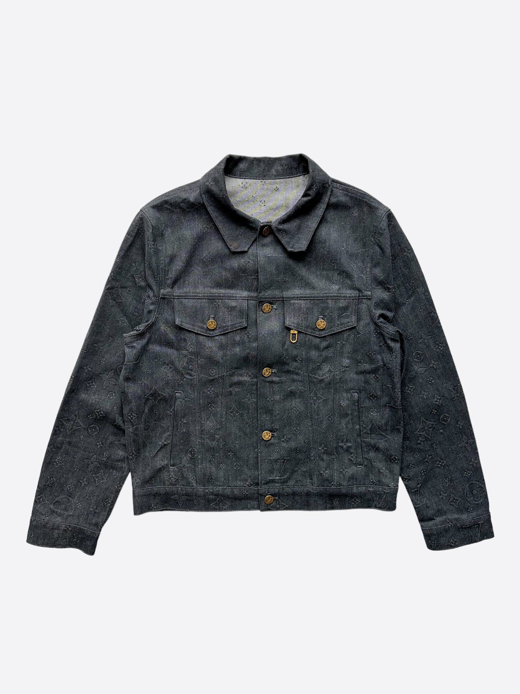 Louis Vuitton Louis Vuitton Black DNA Monogram Denim Jacket Size US M / EU 48-50 / 2 - 1 Thumbnail