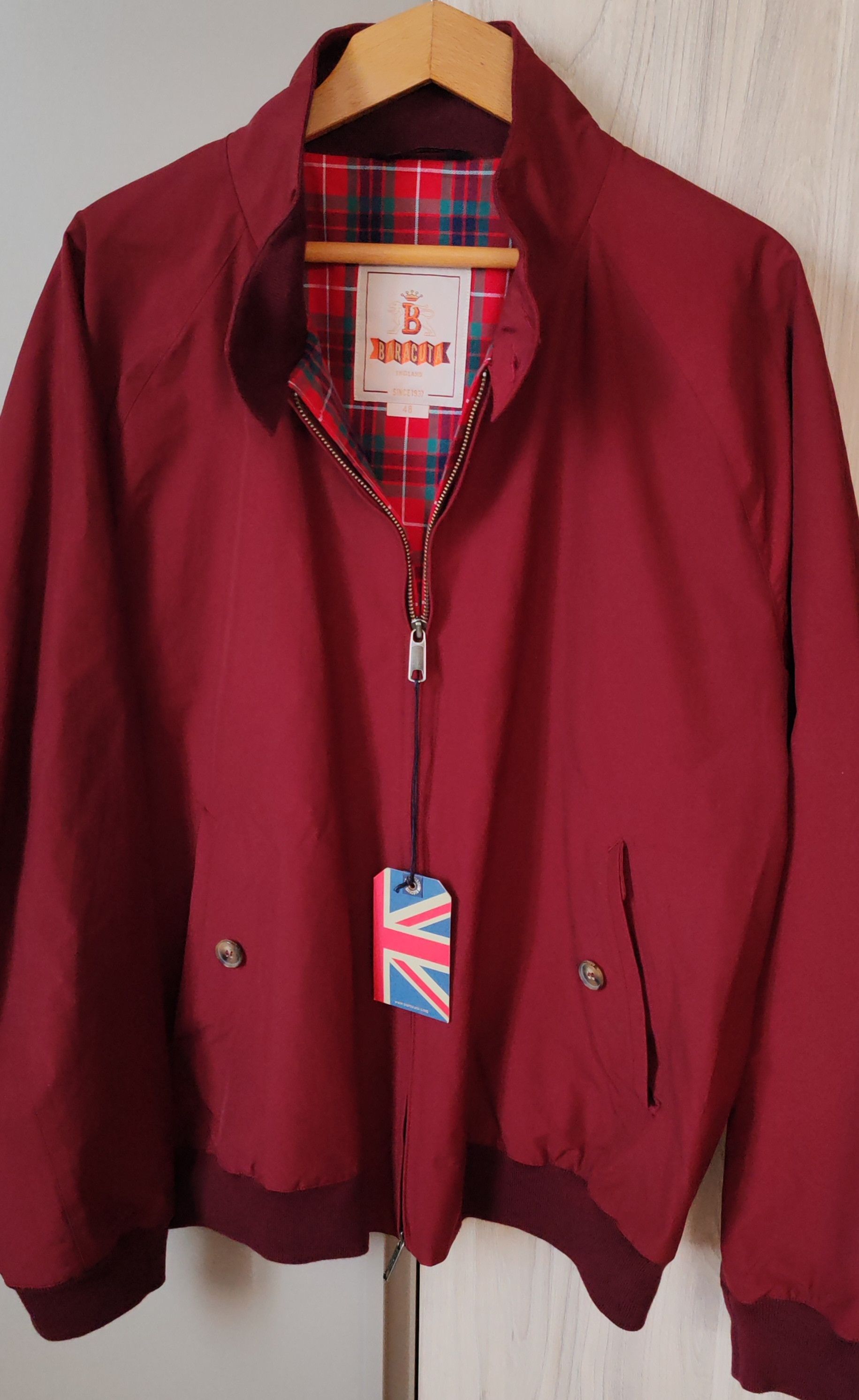 Baracuta Veste Bordeau Baracuta G9 /Classic Clot 5232 Tg:48Uk. Size US M / EU 48-50 / 2 - 3 Thumbnail