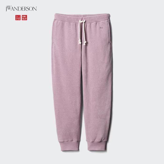 JW Anderson × Uniqlo Small JW Anderson Pink Fleece Pants Sherpa Joggers Size US 28 / EU 44 - 4 Thumbnail