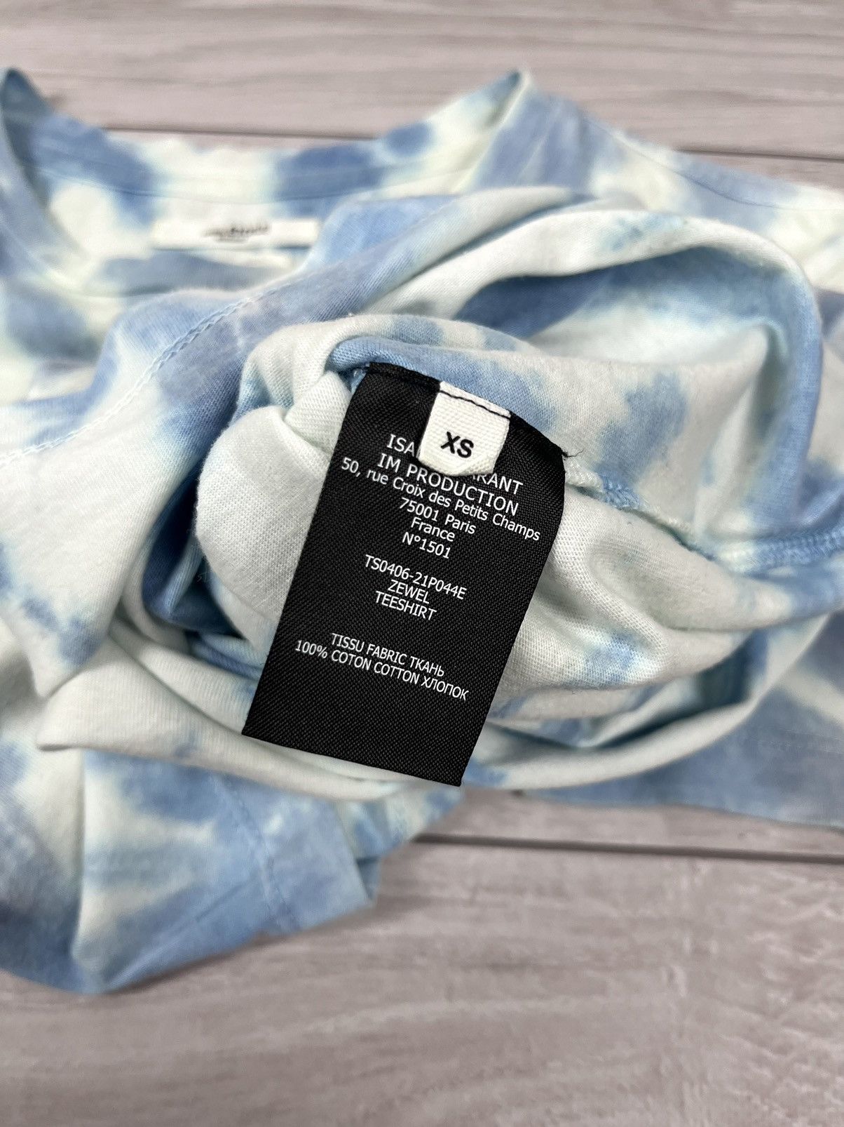Isabel Marant Etoile Isabel Marant Etoile Zewel Tie Dye Slow Down T Shirt Size XS / US 0-2 / IT 36-38 - 7 Thumbnail
