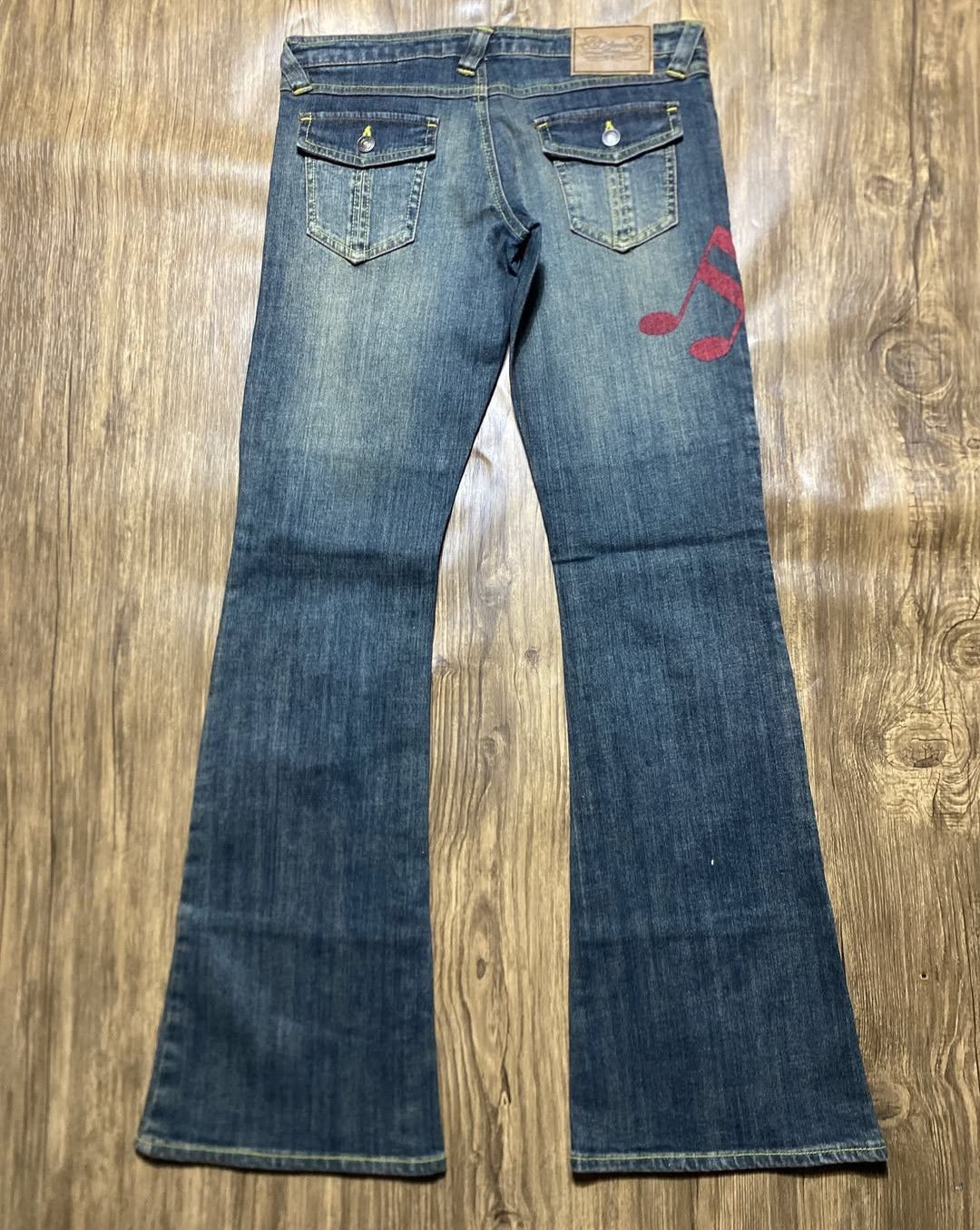 Tornado Mart Y2k🤡Super flare🤡diva japan bootcut denim Size US 28 / EU 44 - 4 Thumbnail