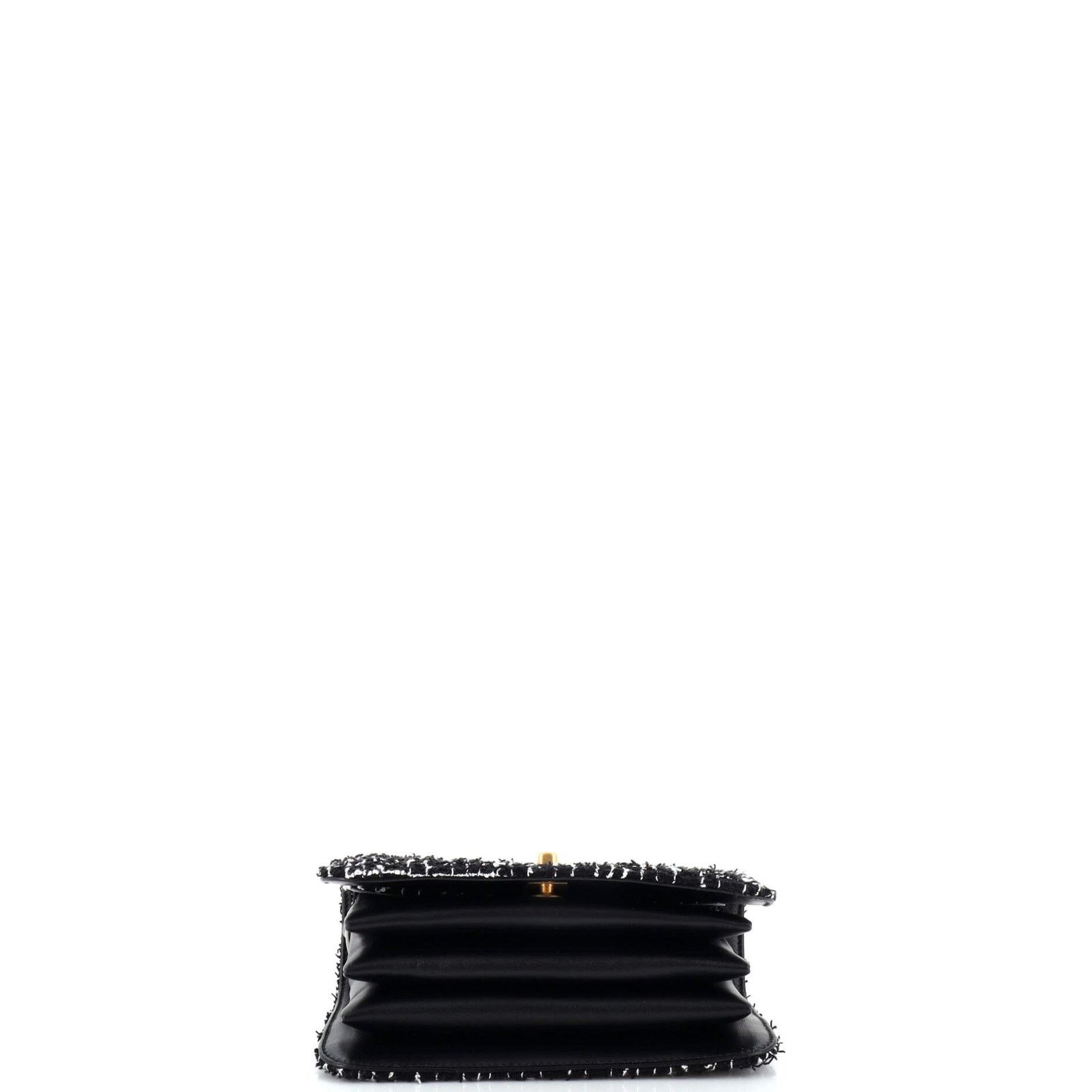 Chanel CC Top Handle Chain Full Flap Bag Quilted Tweed Size ONE SIZE - 5 Thumbnail
