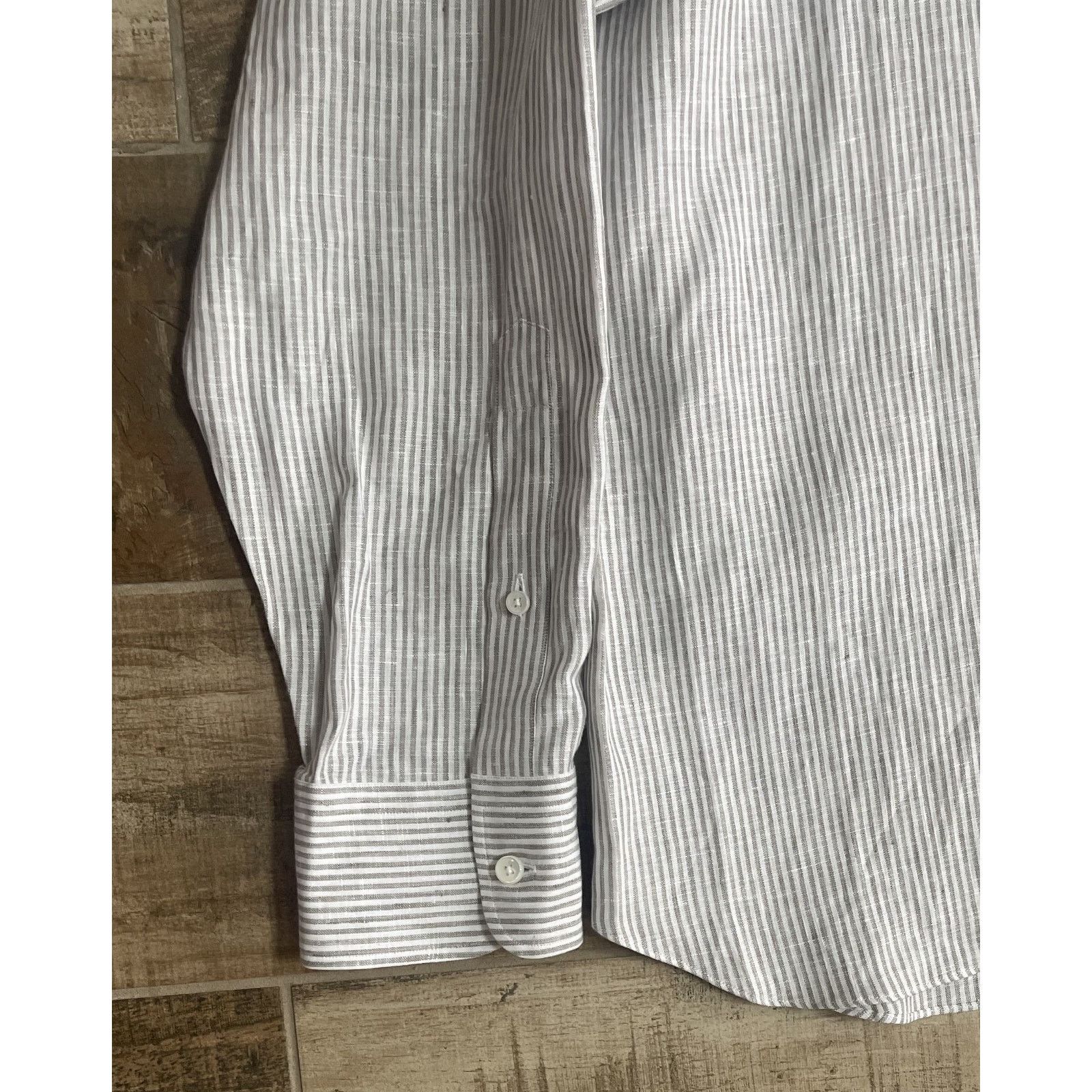 Ermenegildo Zegna $1,595 NWT Ermenegildo Zegna Oasi Lino Linen Shirt 3XL Size US XXL / EU 58 / 5 - 5 Thumbnail
