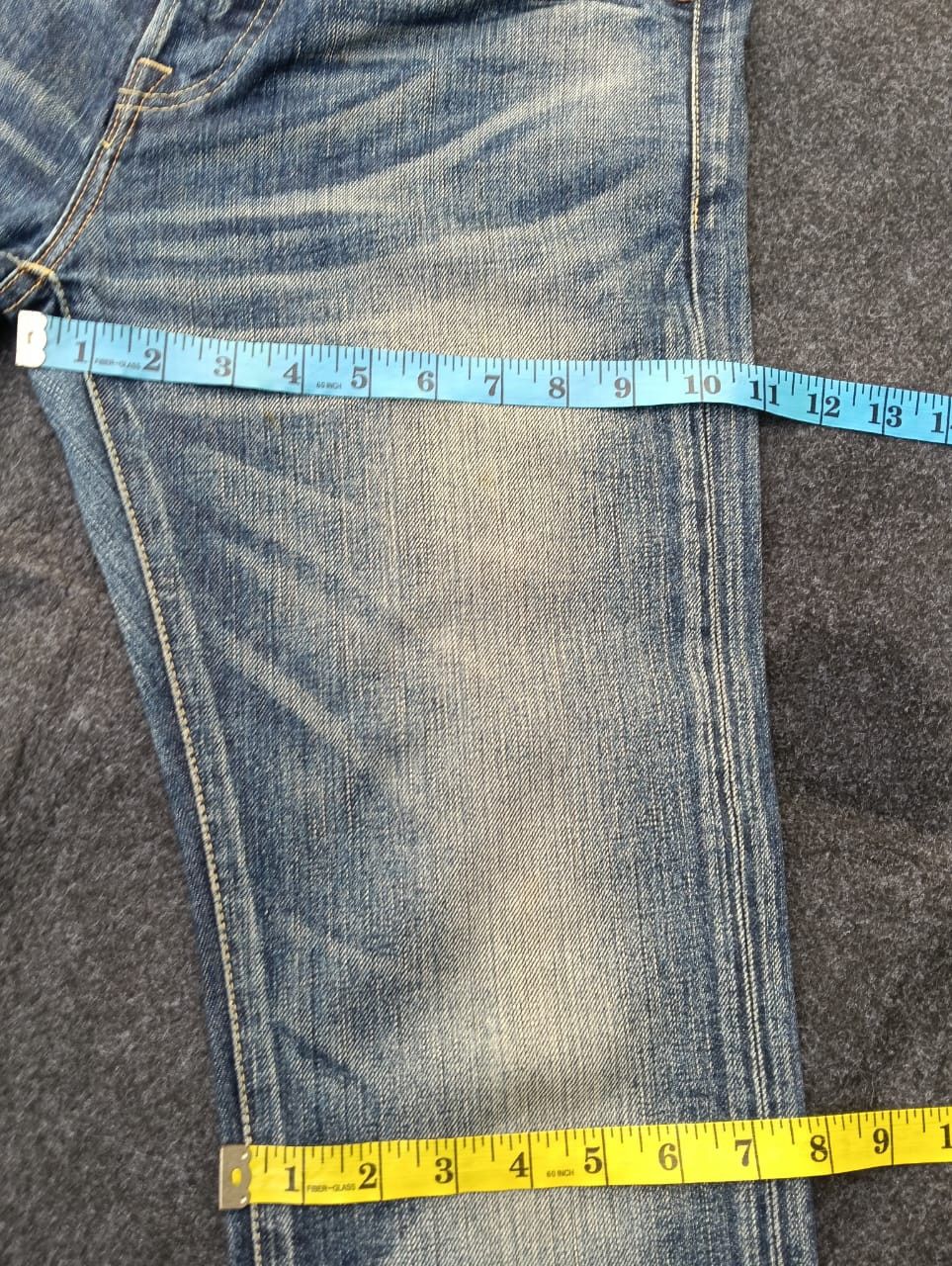Japanese Brand 💥 Crazy faded Red Card Japanese Denim. Size US 32 / EU 48 - 7 Thumbnail