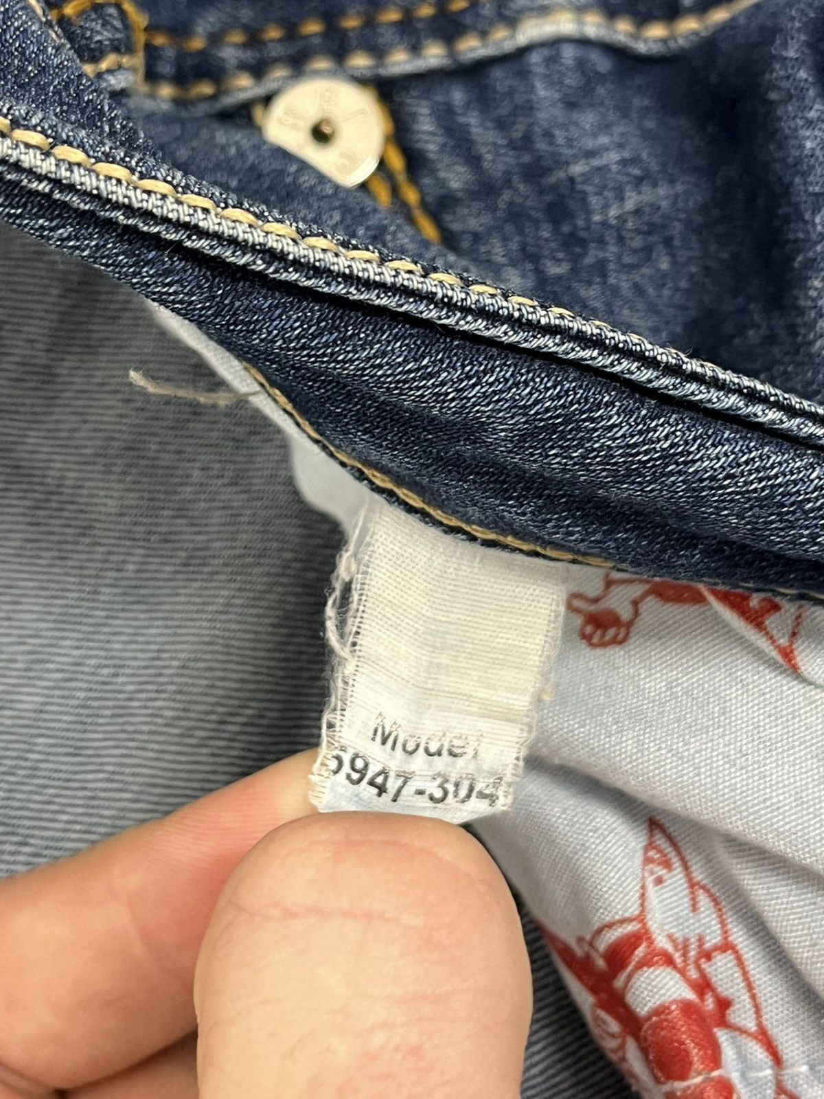 True Religion True Religion Straight Leg Jeans - Vintage Size 33" - 12 Thumbnail