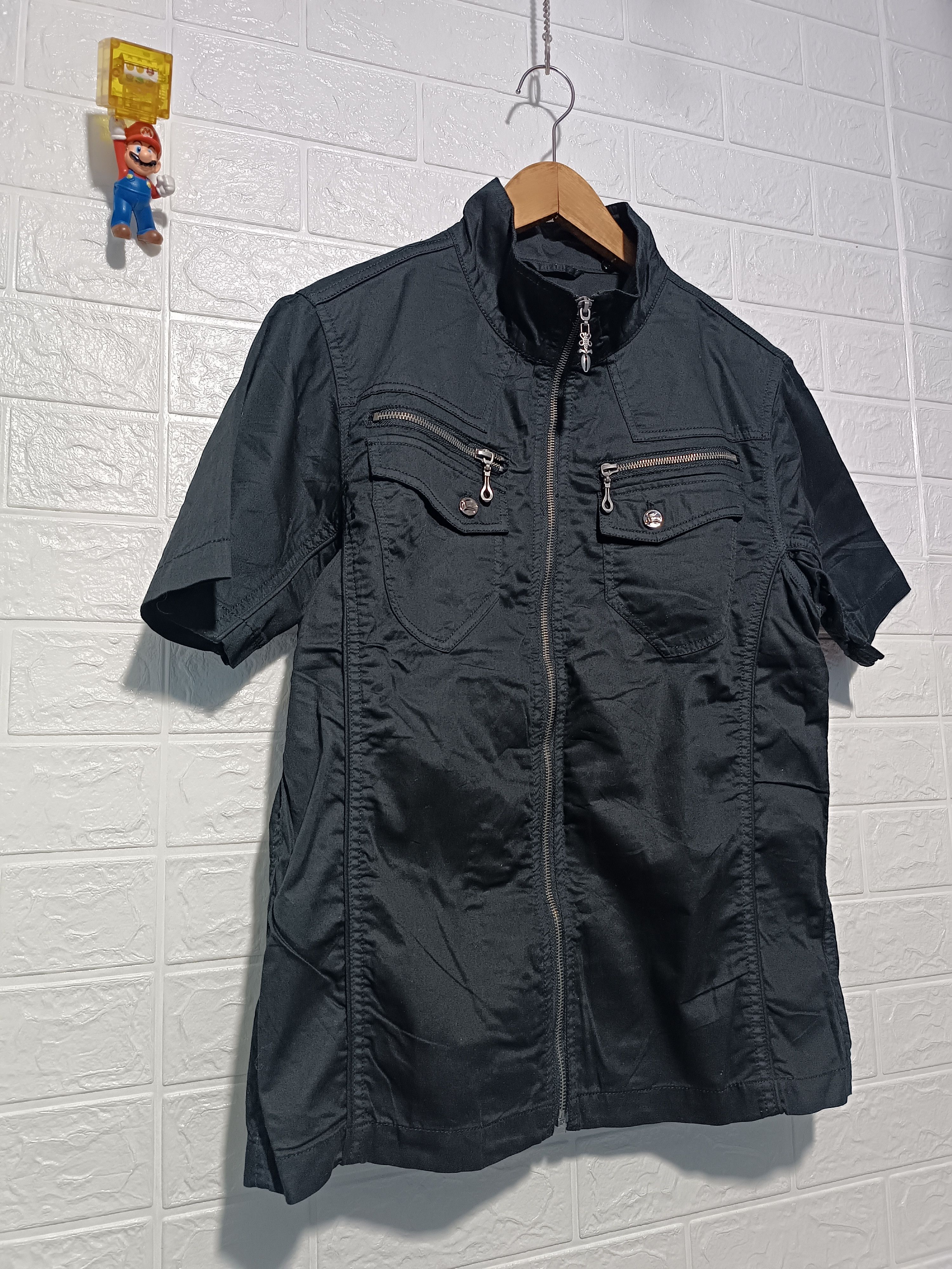Spinash Spinash Black Shirt Zip Up If Six Was Nine Style Size US L / EU 52-54 / 3 - 4 Thumbnail