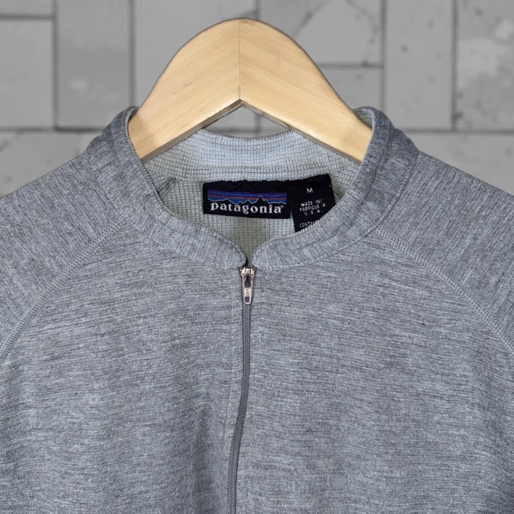 Patagonia VINTAGE Patagonia Gray Half Zip Pullover Mens Size M USA Size US M / EU 48-50 / 2 - 1 Thumbnail
