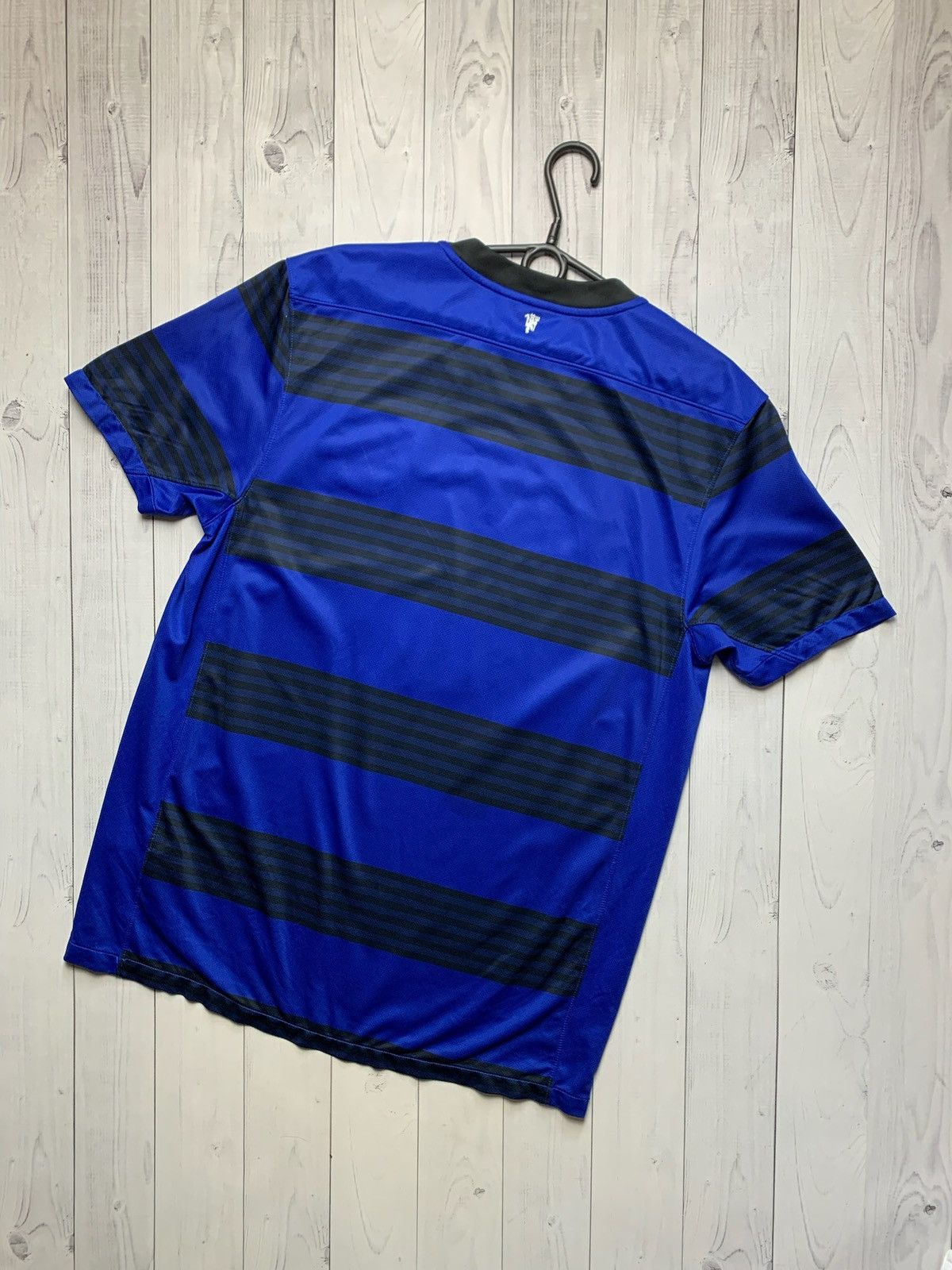 Nike × Vintage Vintage Nike Manchester United soccer jersey striped blue L Size US L / EU 52-54 / 3 - 9 Thumbnail