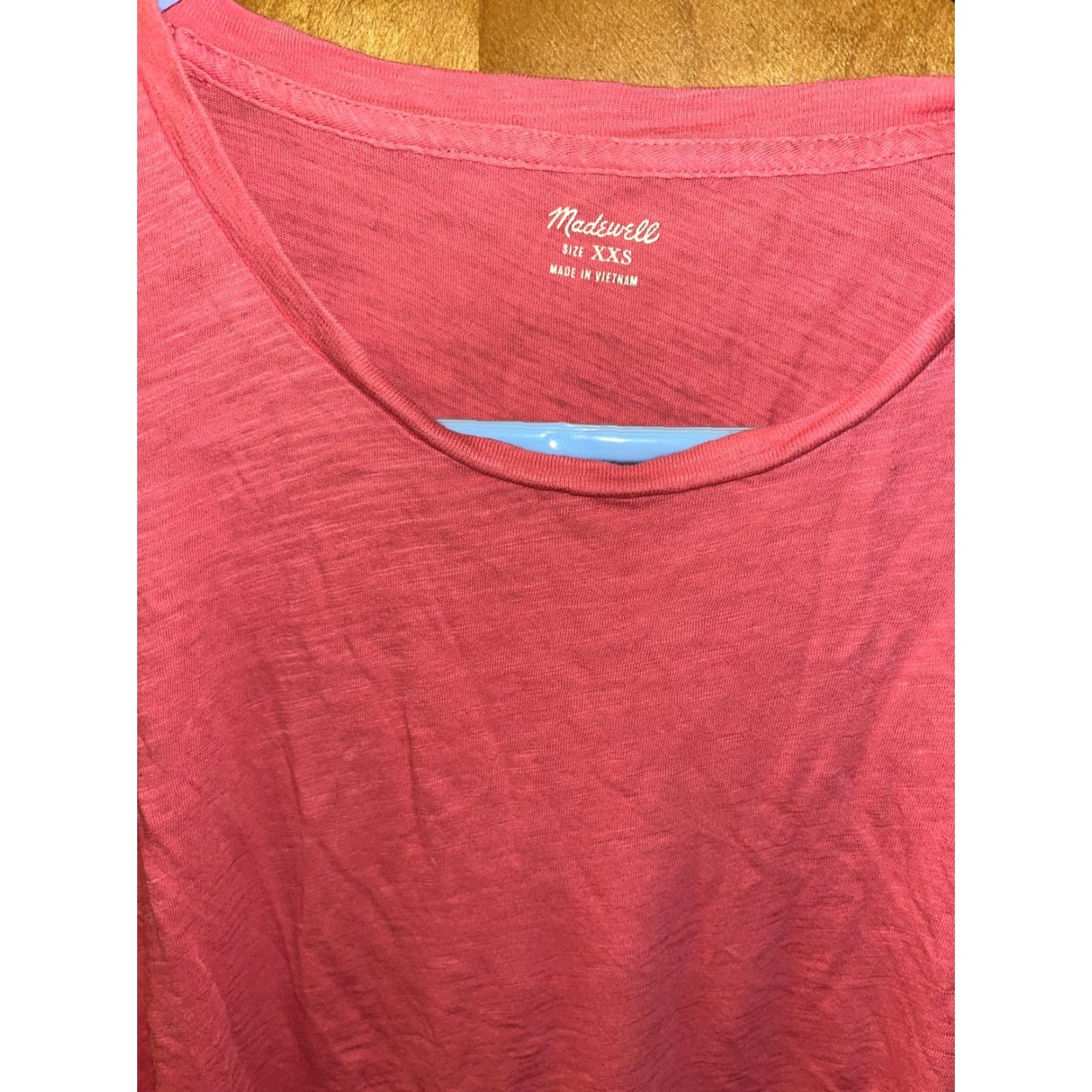Madewell Madewell Women's T-Shirt XXS Red Crew Neck Cotton Short Sleeve Casual Summer Spring Fall Winter Size XXS / US 00 / IT 34 - 2 Thumbnail