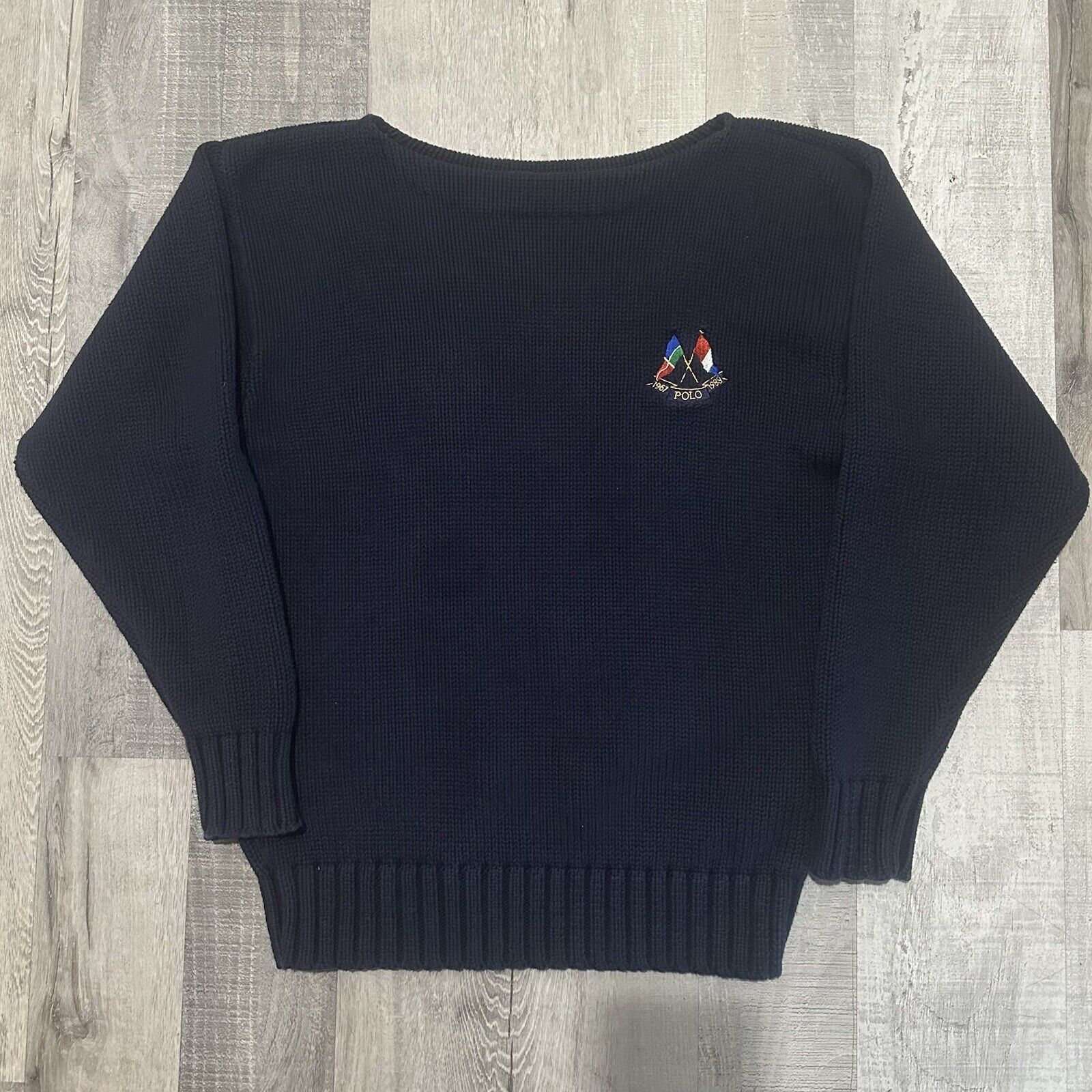 Polo Ralph Lauren VINTAGE Polo Ralph Lauren Sweater Size Small Blue Navy Size US S / EU 44-46 / 1 - 1 Thumbnail