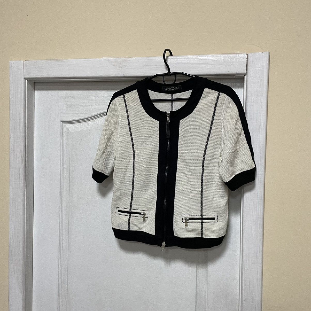 Seditionaries Vintage Designer Marc Cain Zip 00s sweater jacket vest old Size M / US 6-8 / IT 42-44 - 1 Thumbnail