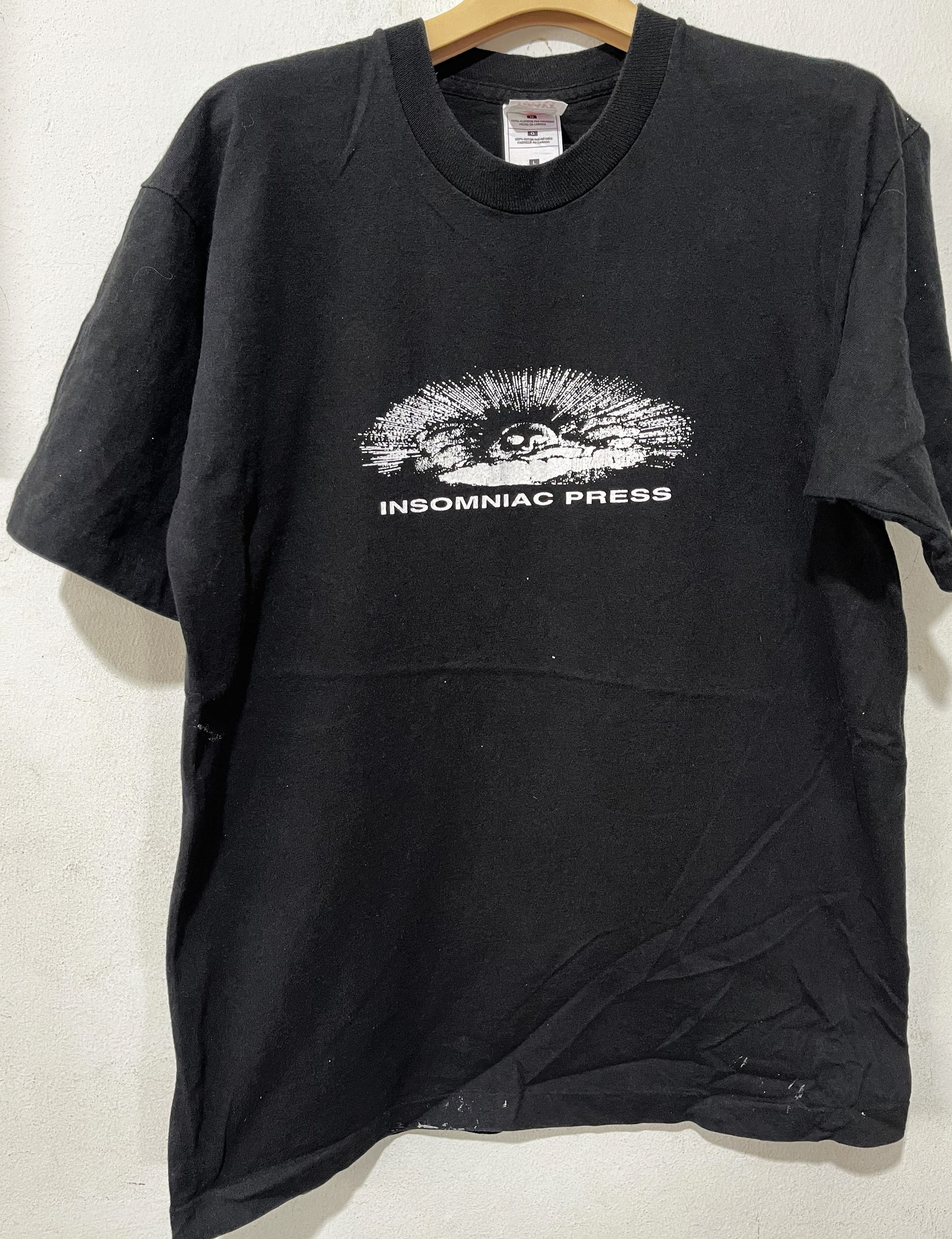 Sci-Fi Fantasy × Vintage Vintage 90s Insomniac Press Shirt Size US L / EU 52-54 / 3 - 1 Thumbnail