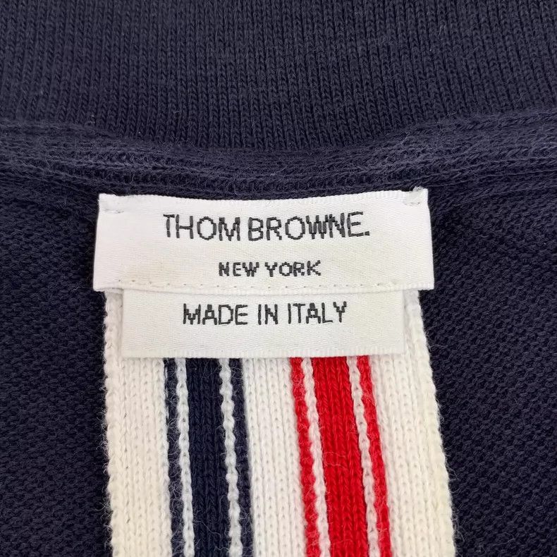 Thom Browne Thom browne Dark blue back only striped cotton lapel short- Size US XL / EU 56 / 4 - 6 Thumbnail
