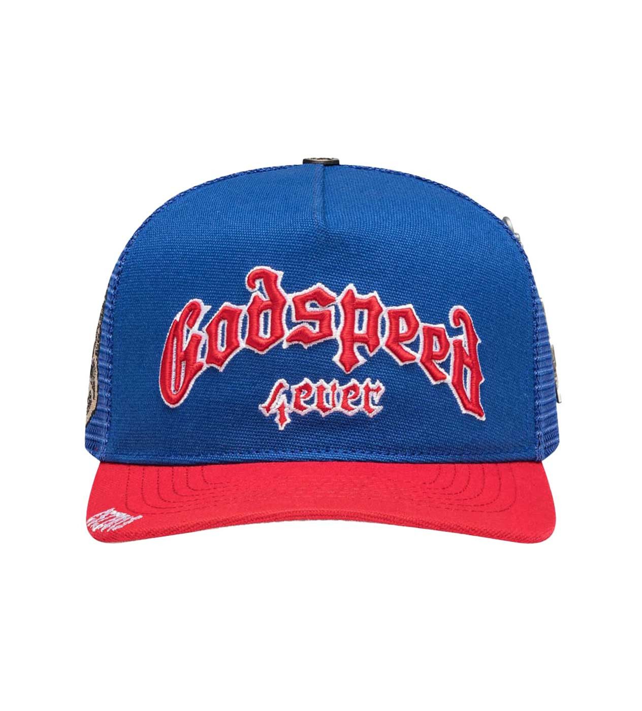 Godspeed Forever Trucker Blue/Red (Snapback) Size ONE SIZE - 1 Thumbnail