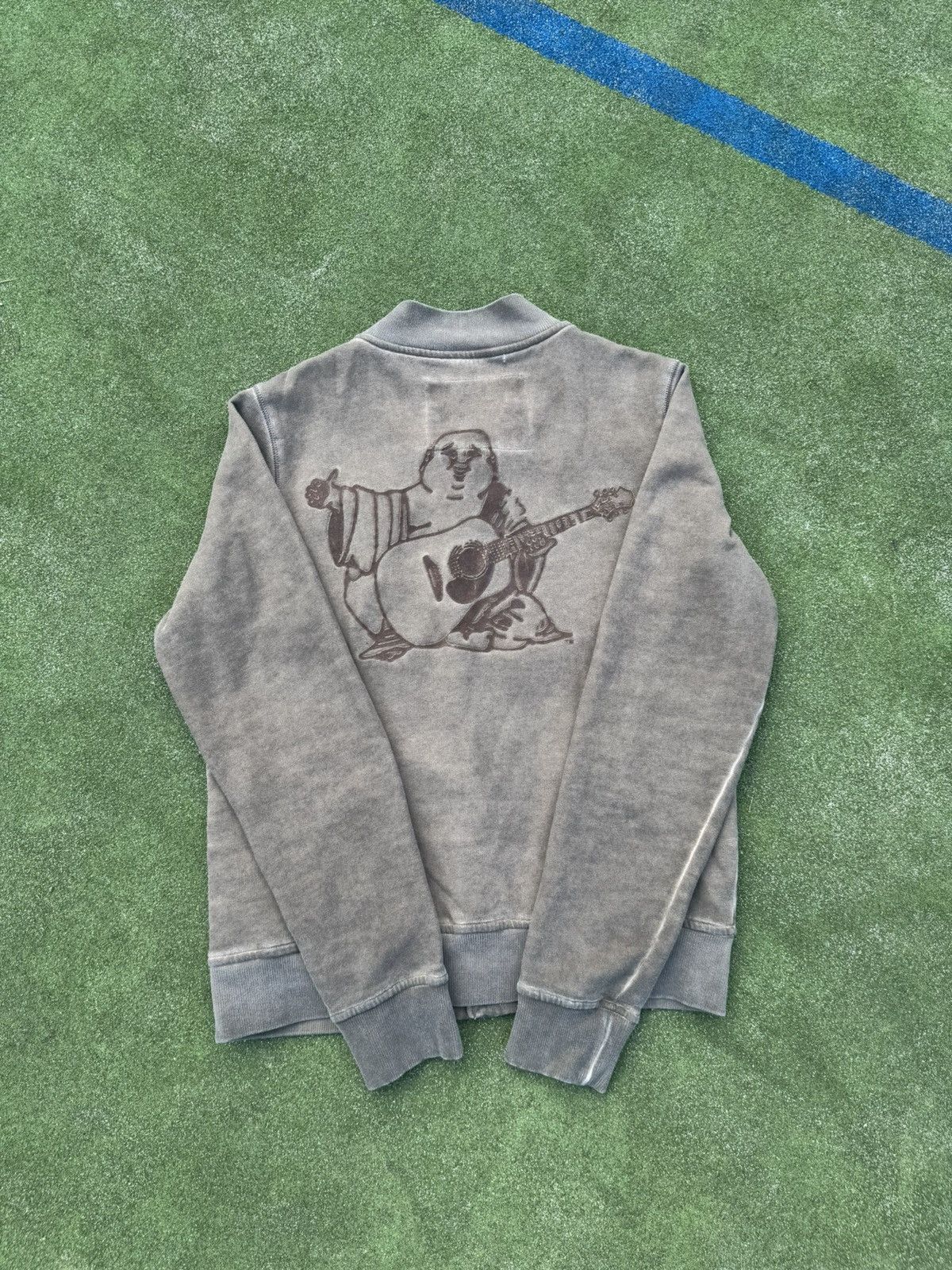 True Religion Rare True Religion distressed Bombers sweatshirt Size US L / EU 52-54 / 3 - 11 Thumbnail