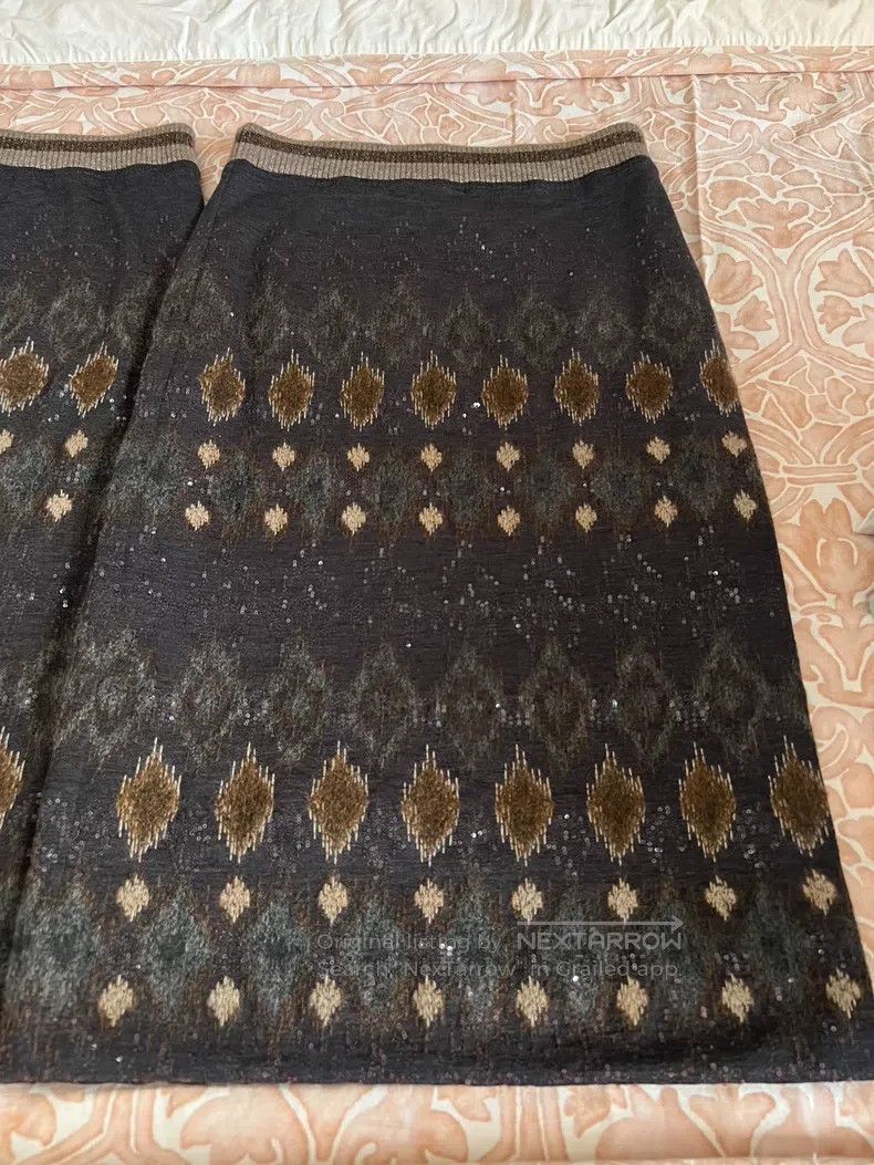Brunello Cucinelli Brunello Cucinelli Embroidered Skirt Size 25" / US 0 / IT 36 - 2 Thumbnail