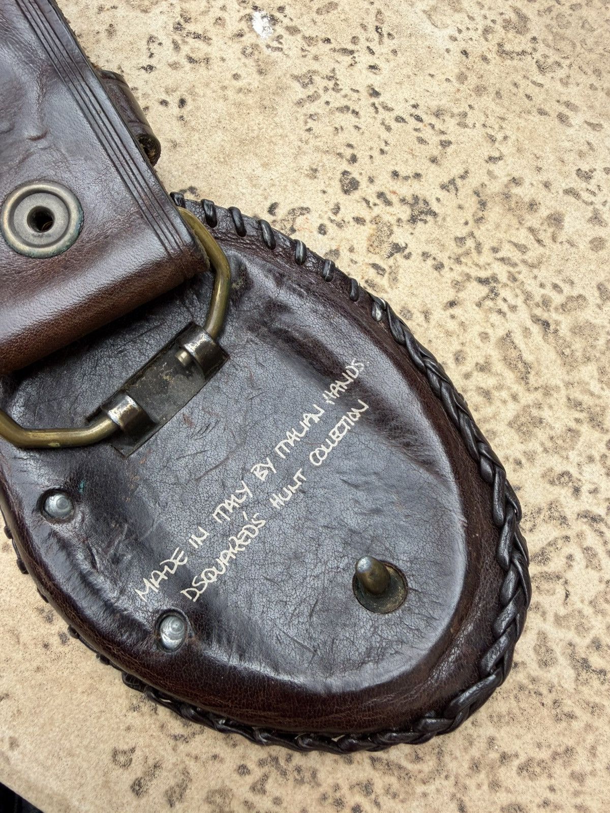 Dsquared2 Dsquared2 Leather Belt Brown Size ONE SIZE - 3 Thumbnail
