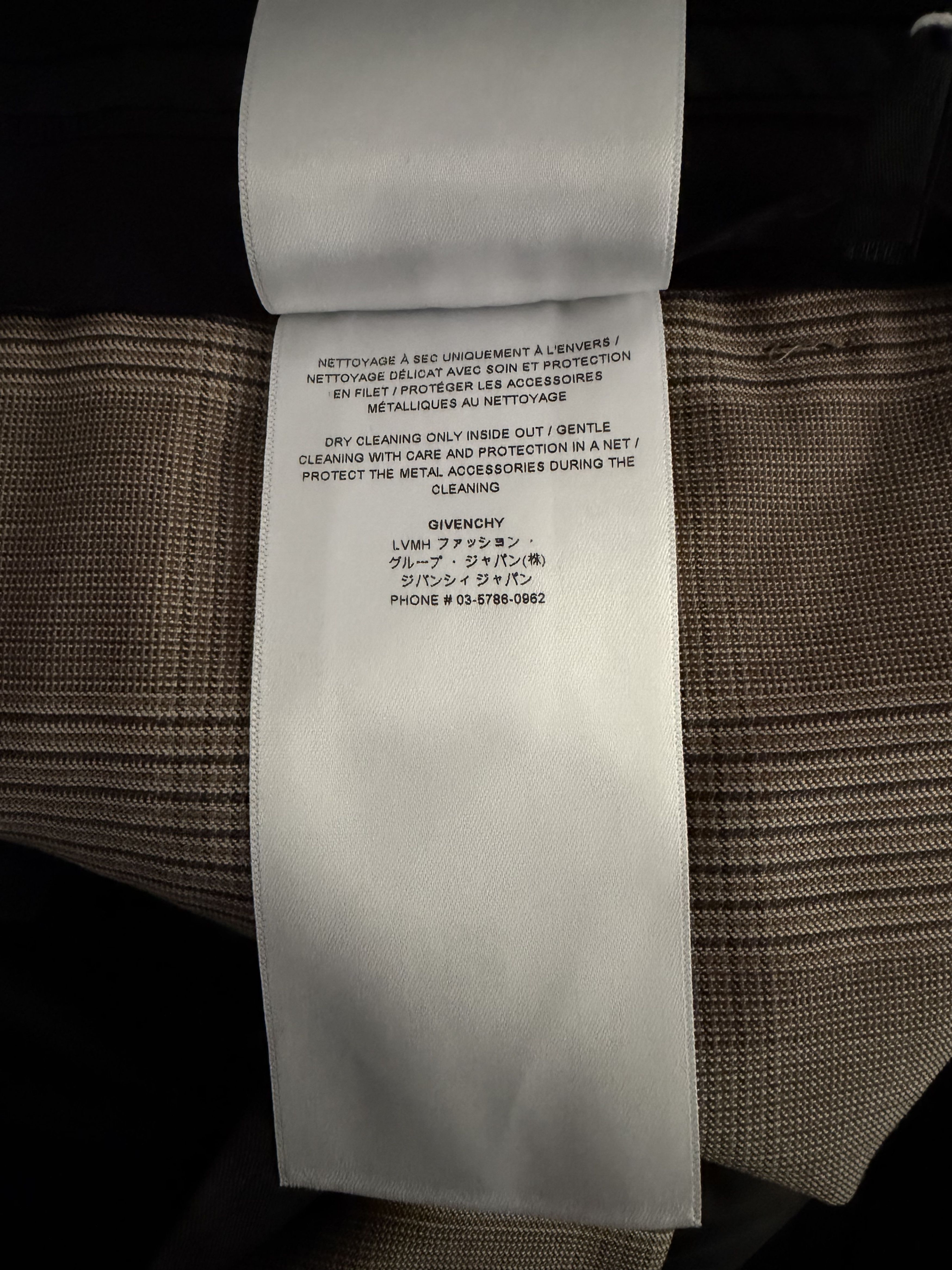 Givenchy Virgin Wool Check Trousers Size US 34 / EU 50 - 16 Thumbnail