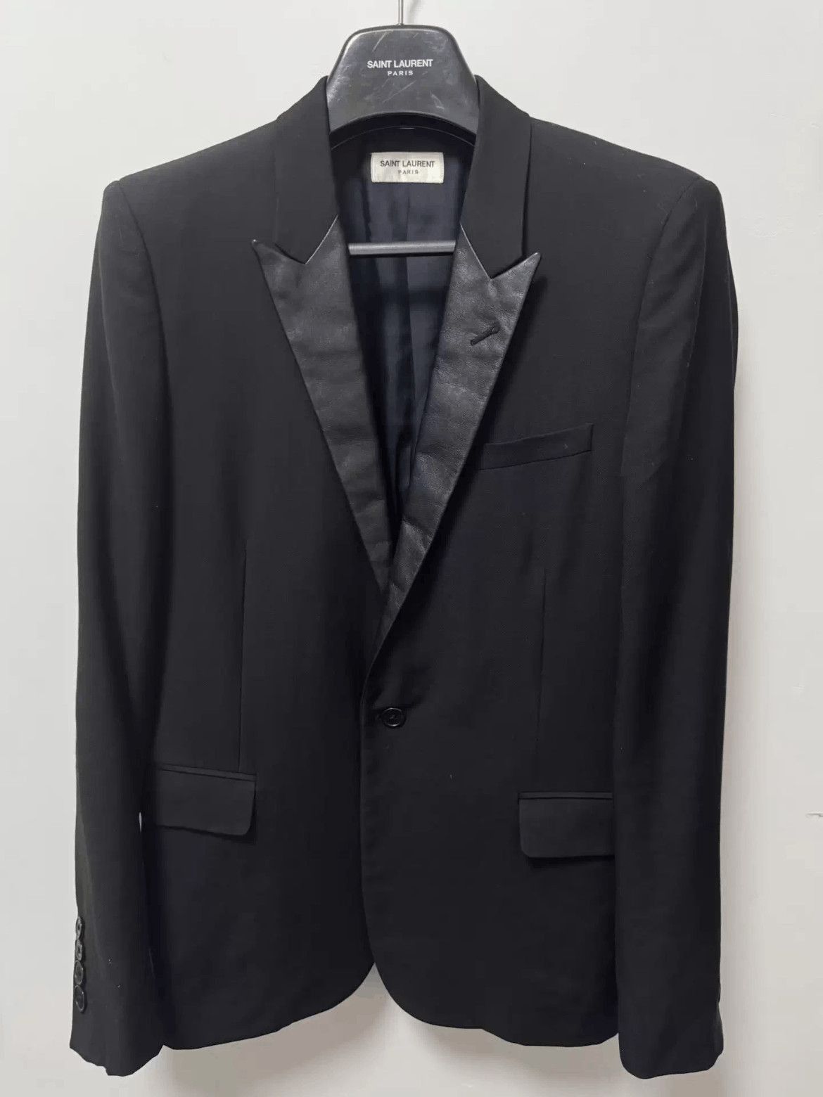 Saint Laurent Paris Sz 52 Saint Laurent Paris by Hedi 14SS Leather Joint Jacket Size US L / EU 52-54 / 3 - 1 Thumbnail