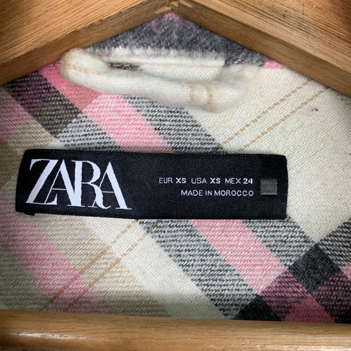 Zara ZARA CHECKED PLAID TARTAN PINK FLANNEL #0330-C15 Size XS / US 0-2 / IT 36-38 - 16 Thumbnail