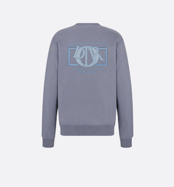 Dior o1w1db10625 Dior Charm Relaxed-Fit Sweatshirt in Gray Size US S / EU 44-46 / 1 - 2 Thumbnail