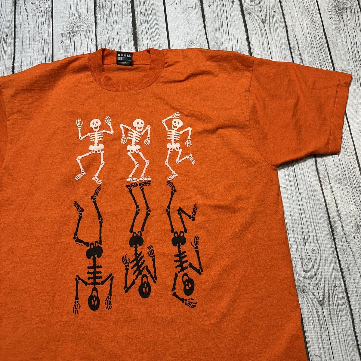 Fruit Of The Loom × Vintage Vintage Skeleton tee Size US XL / EU 56 / 4 - 3 Thumbnail