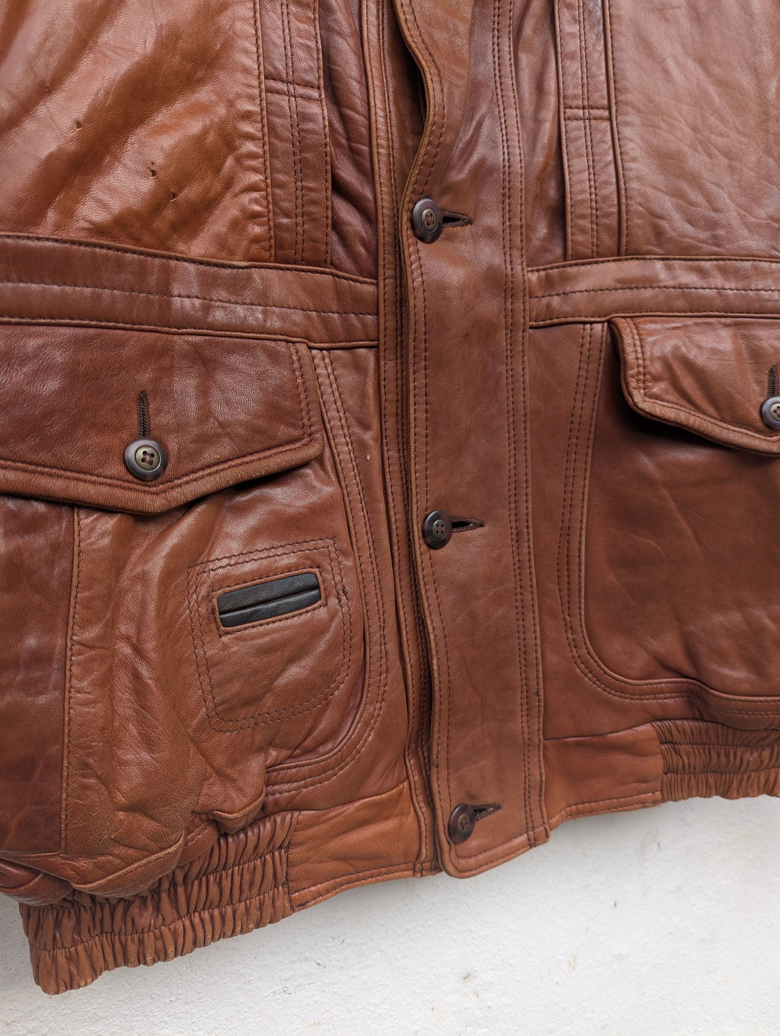 Japanese Brand DHAH FOR THE STRONG INTELLIGENT MODERN MAN LEATHER JACKET Size US M / EU 48-50 / 2 - 4 Thumbnail