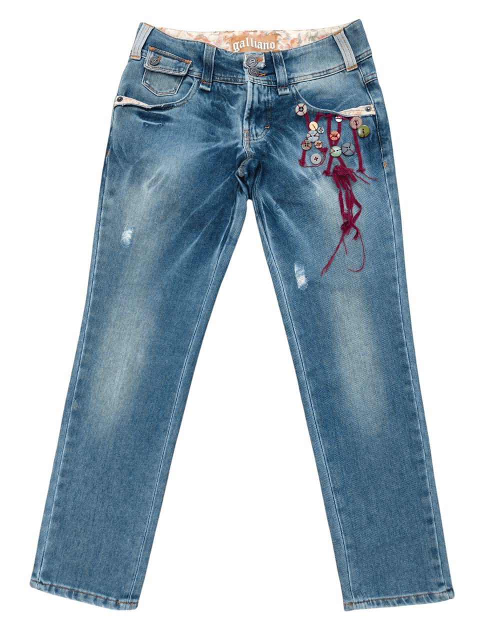 John Galliano Galliano Crop Denim Size 27" / US 4 / IT 40 - 1 Thumbnail