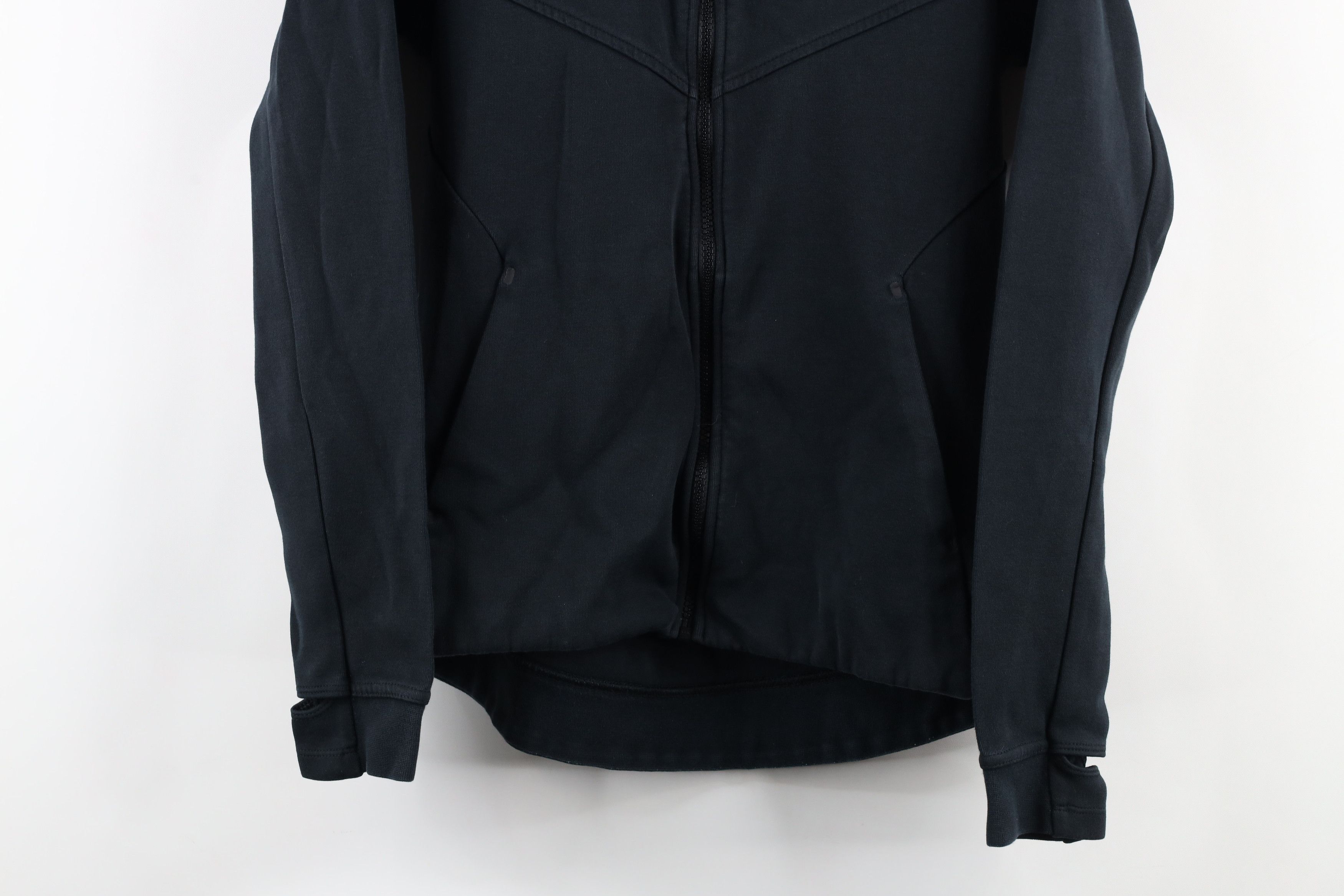 Nike × Vintage Nike Tech Fleece Spell Out Full Zip Hoodie Sweatshirt Black Size S / US 4 / IT 40 - 3 Thumbnail