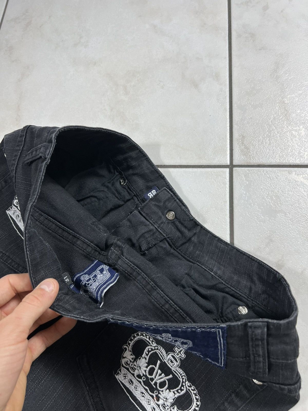 Victoria Beckham Vintage Victoria Beckham crowns back logo y2k pants retro Size 31" - 16 Thumbnail