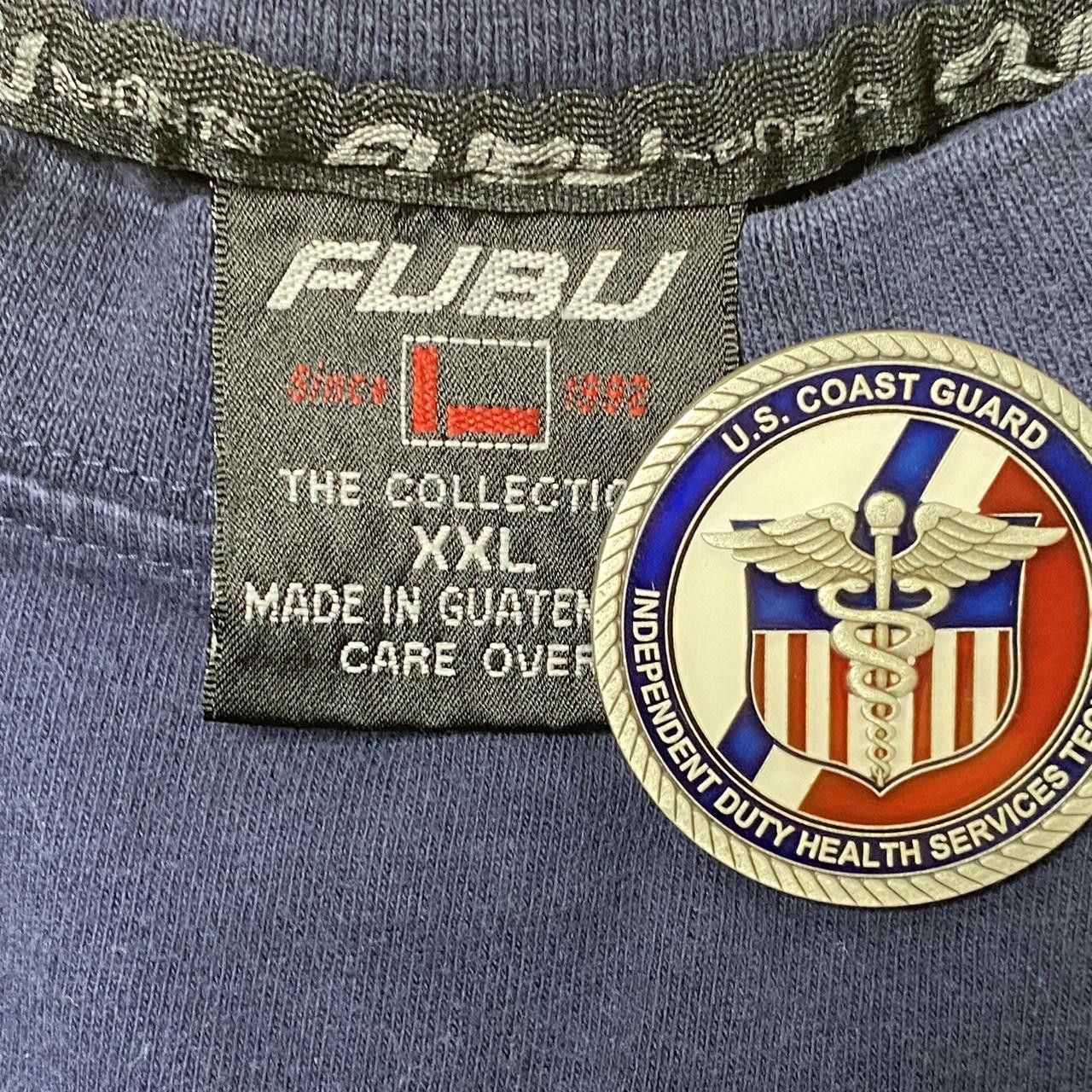 Fubu Vintage FUBU Sports Navy Blue Y2K Hip Hop Tee Size 2XL Size US XXL / EU 58 / 5 - 3 Thumbnail
