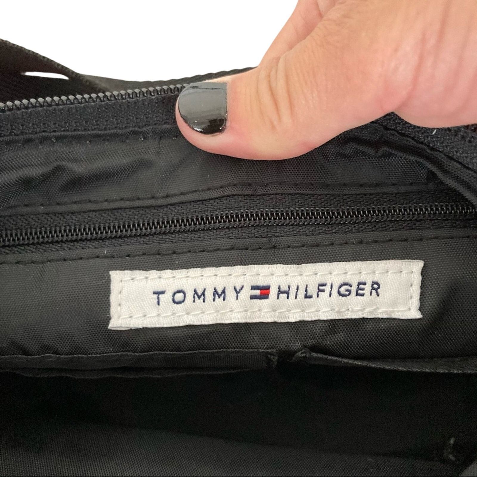 Tommy Hilfiger Tommy Hilfiger Red Y2K Mini Canvas Handbag Size ONE SIZE - 2 Thumbnail