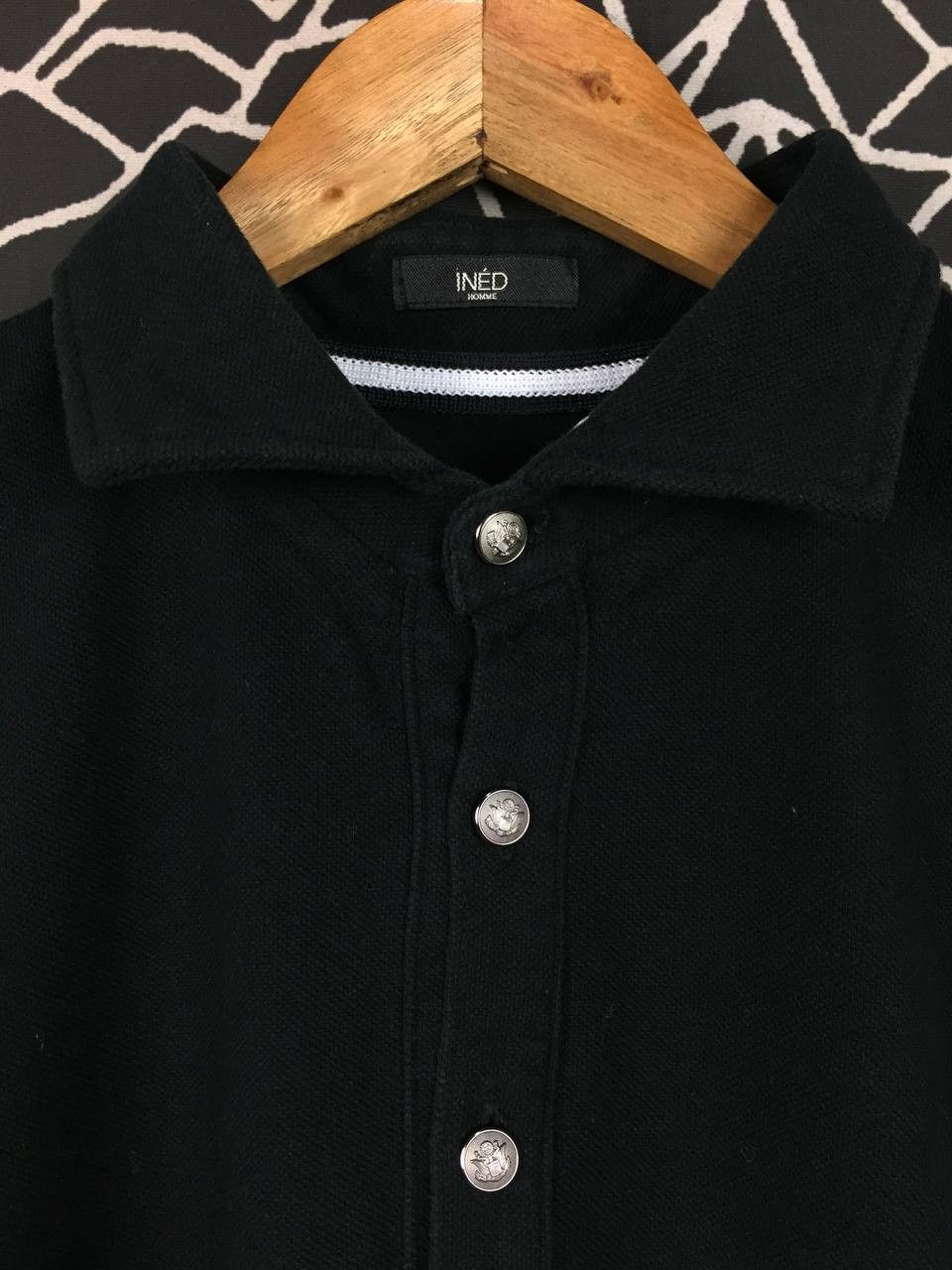 Japanese Brand INÉD HOMME Yohji Yamamoto Tech Casual Look Polo Shirt Size US M / EU 48-50 / 2 - 4 Thumbnail