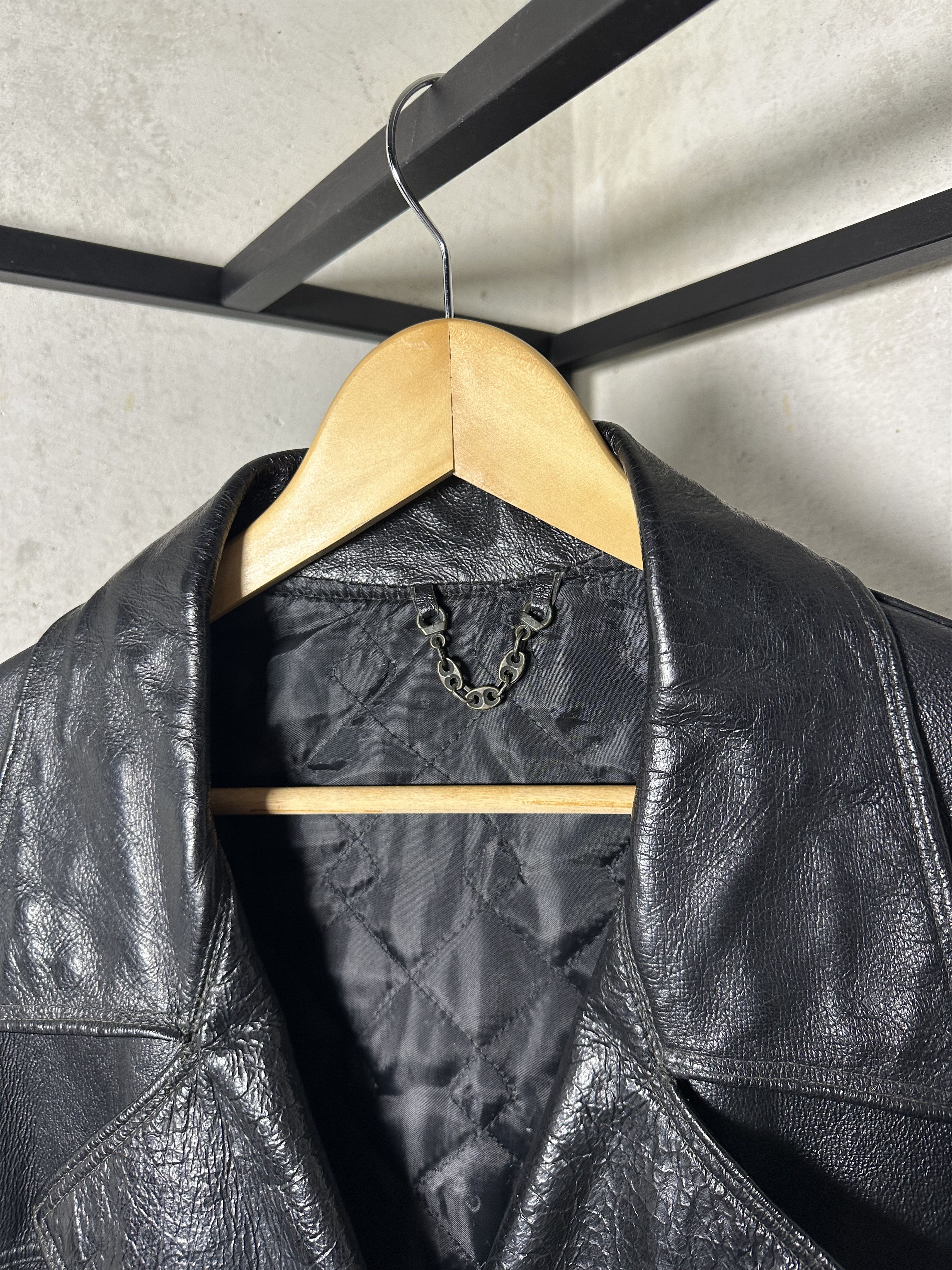 Genuine Leather Vintage Calfskin Leather Brown Coat Size US L / EU 52-54 / 3 - 7 Thumbnail