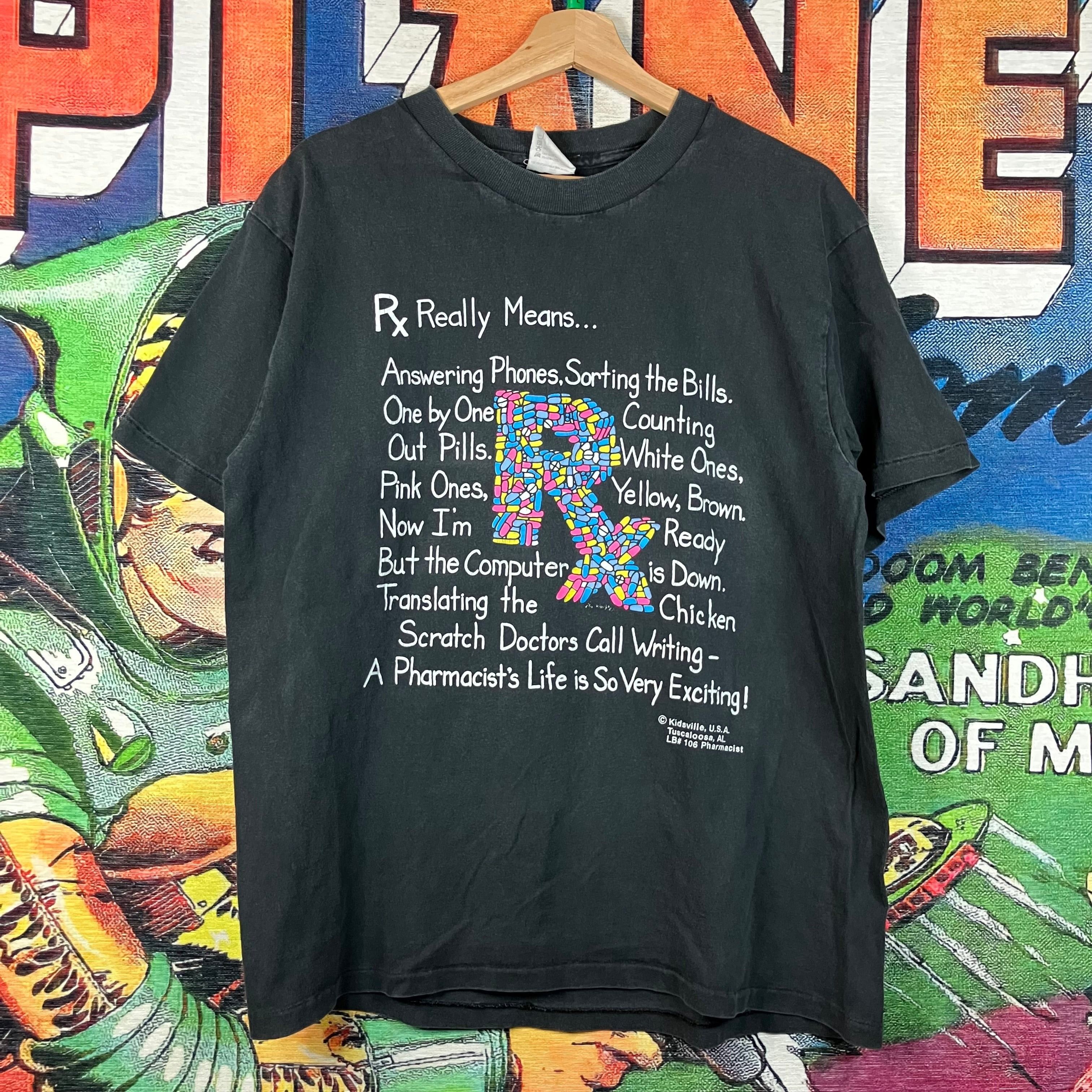 Vintage Vintage 90s Pharmacist Tee Size L Size US L / EU 52-54 / 3 - 1 Thumbnail