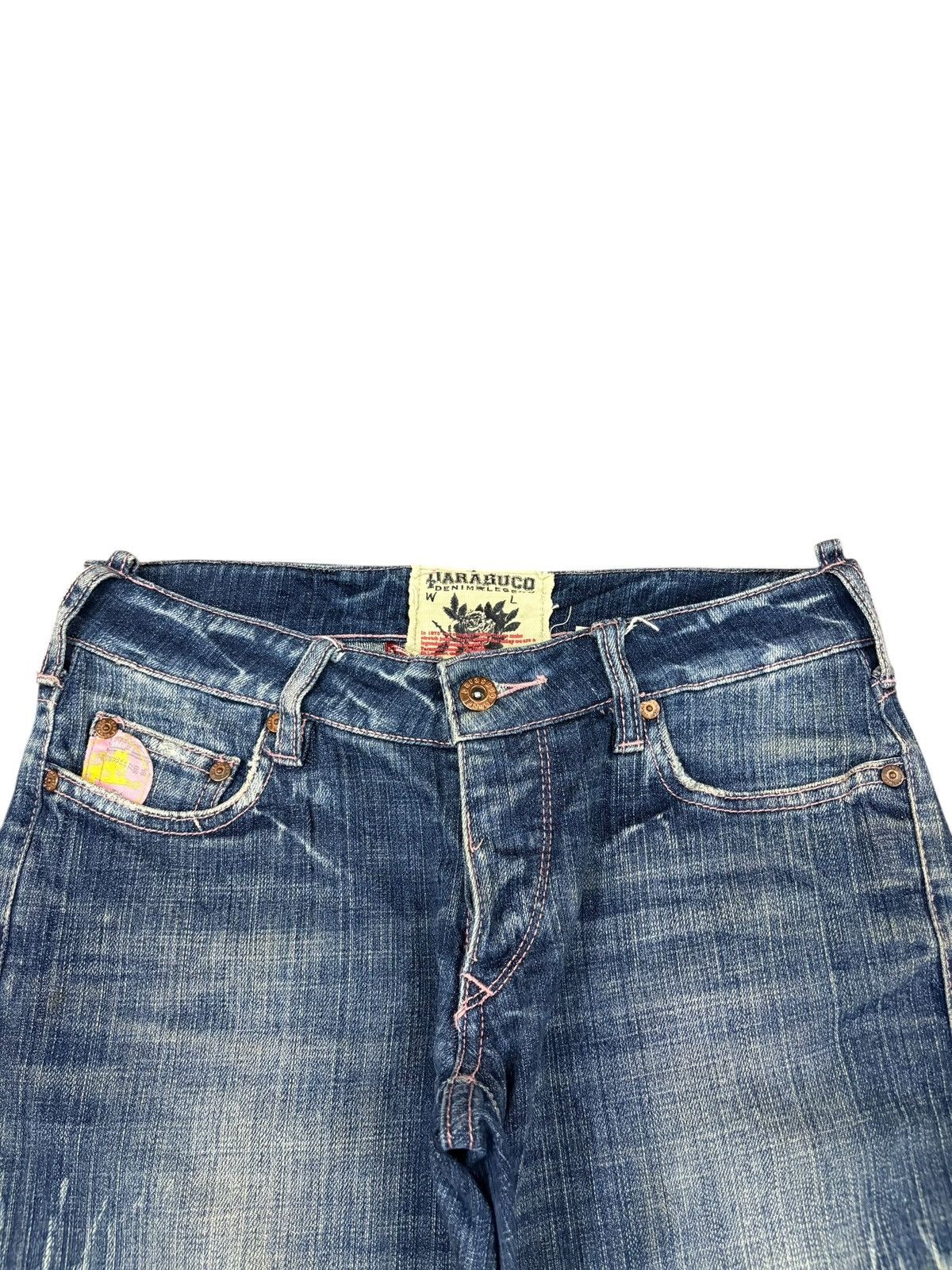 Hysteric Glamour Vintage Japanese Brand Mud Wash Distress Flare Jeans Size 28" / US 6 / IT 42 - 3 Thumbnail
