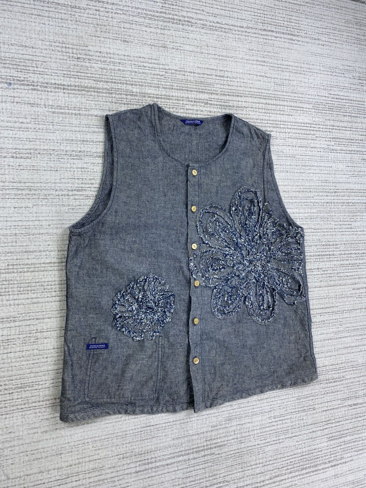 Hai Sporting Gear HAI Sporting Gear Issey Miyake Indigo & Denim Vest Size US M / EU 48-50 / 2 - 3 Thumbnail