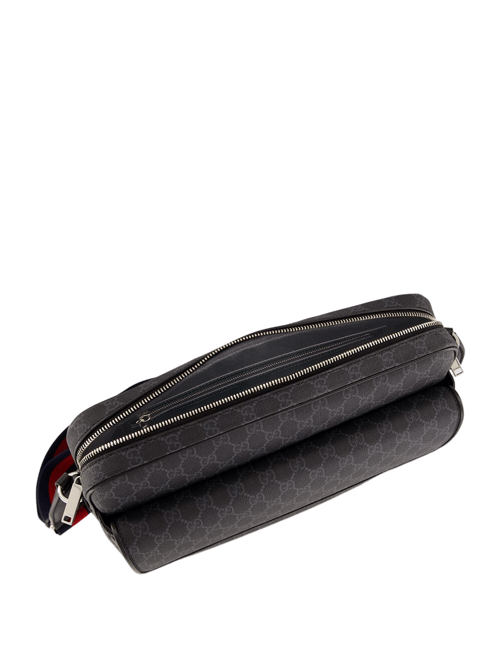 Gucci GUCCI Black GG Canvas Messenger Bag New & Authentic Size ONE SIZE - 5 Thumbnail