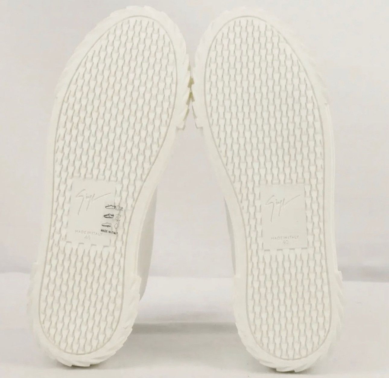 Giuseppe Zanotti Giuseppe Zanotti Women's Blabber Sneakers in White/beige Size US 10 / IT 40 - 5 Thumbnail