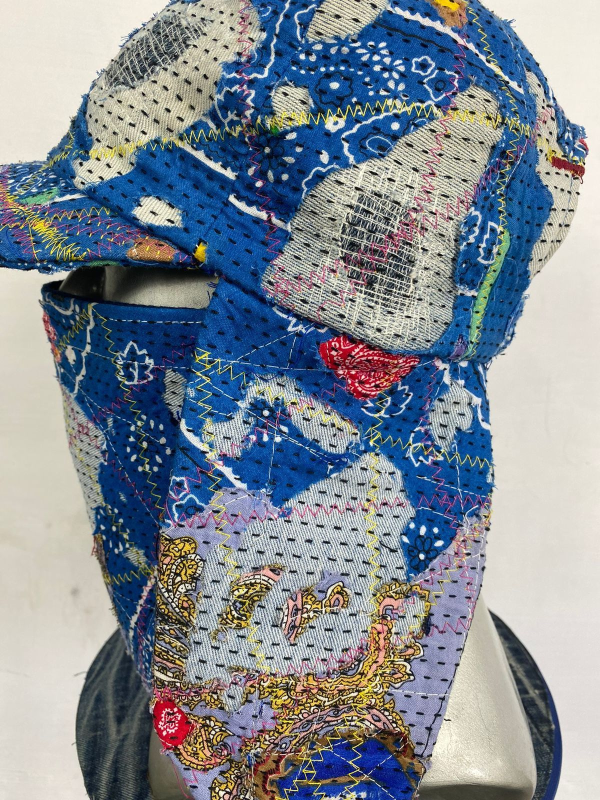 Other Custom Made Distressed Paisley Patchwork hats boro by Ahado Size ONE SIZE - 4 Thumbnail